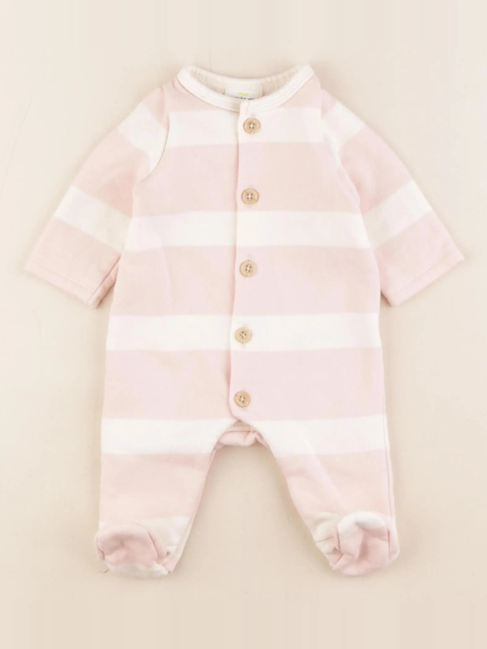 Tape à l'oeil - pyjama coton blanc - 1 mois