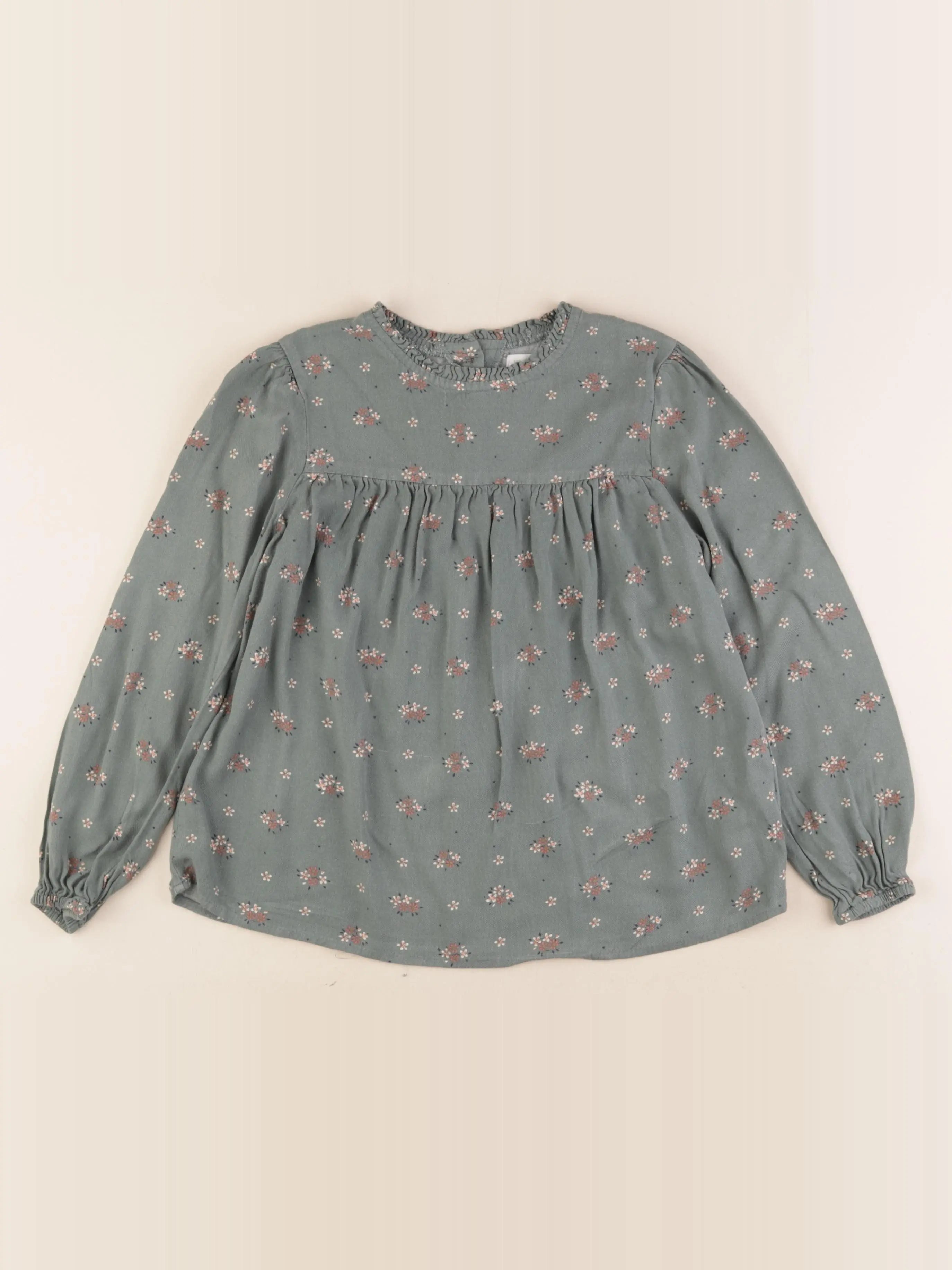 Vertbaudet - blouse vert - 9 ans