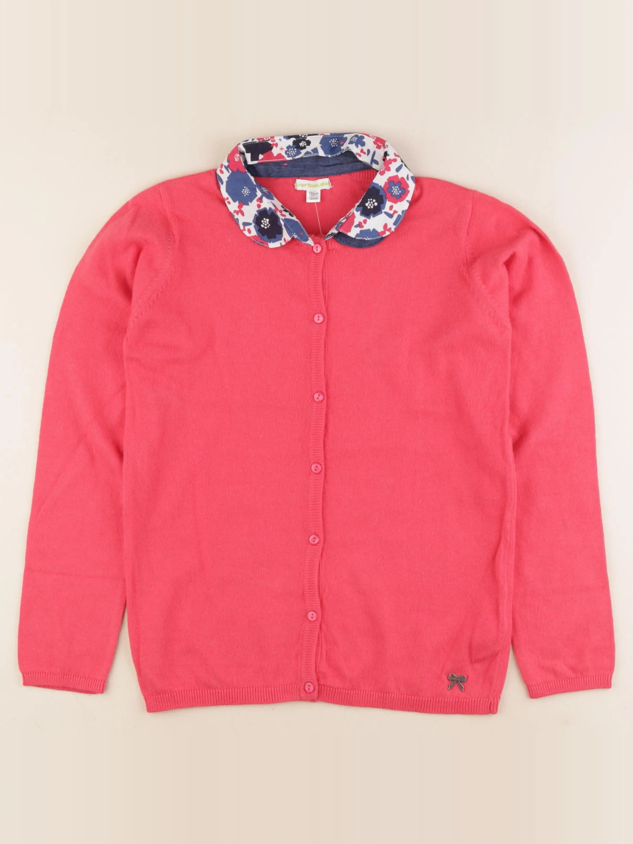 Vertbaudet - gilet rose - 12 ans