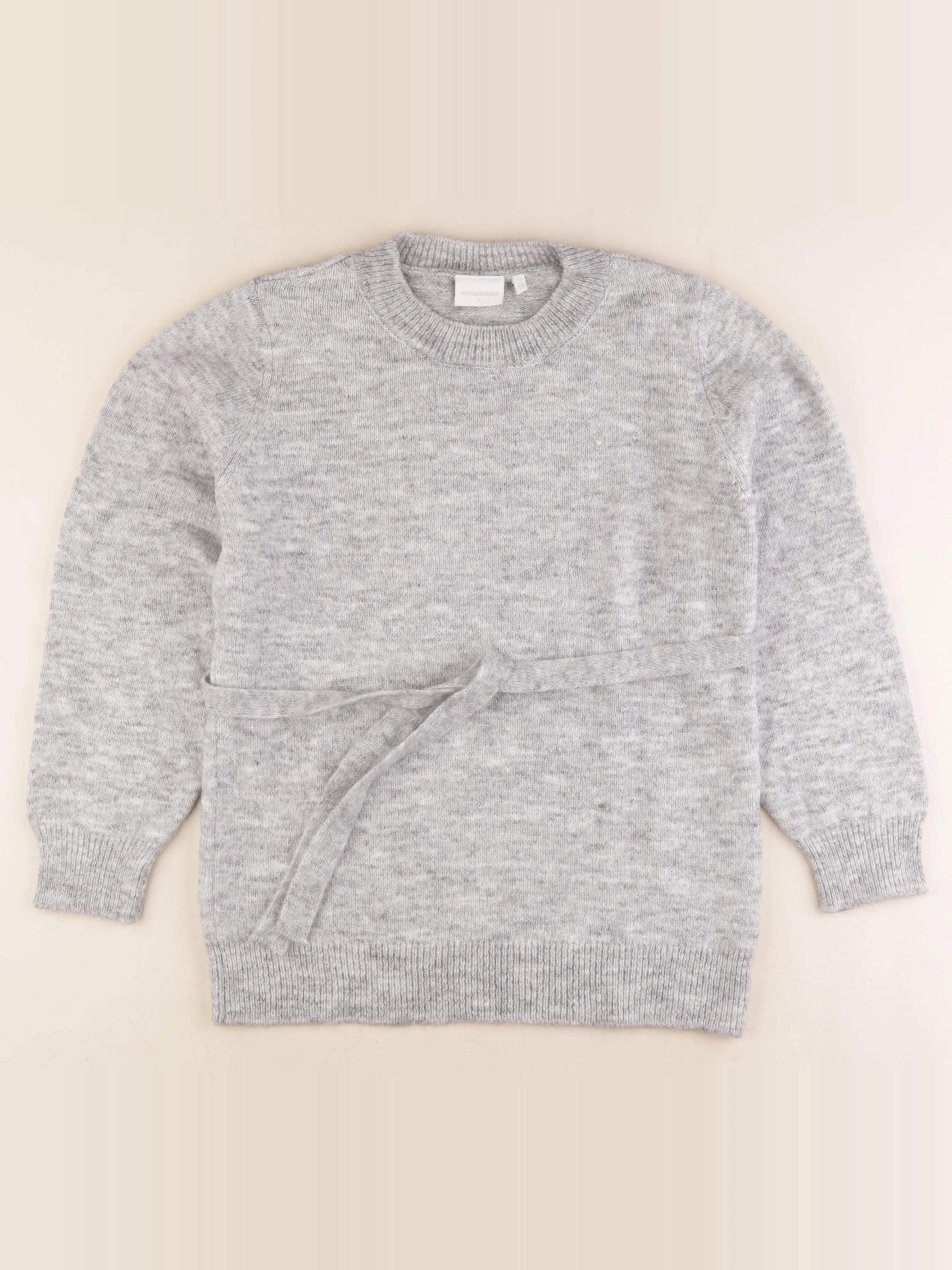 Mamalicious - pull grossesse, allaitement gris - s