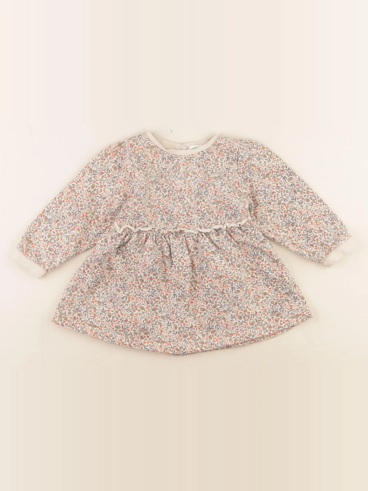 Vertbaudet - robe beige - 36 mois
