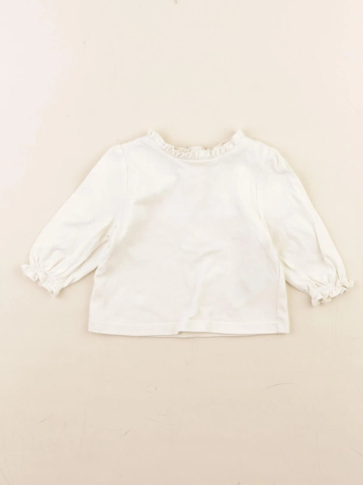 Vertbaudet - tee-shirt beige - 3 mois