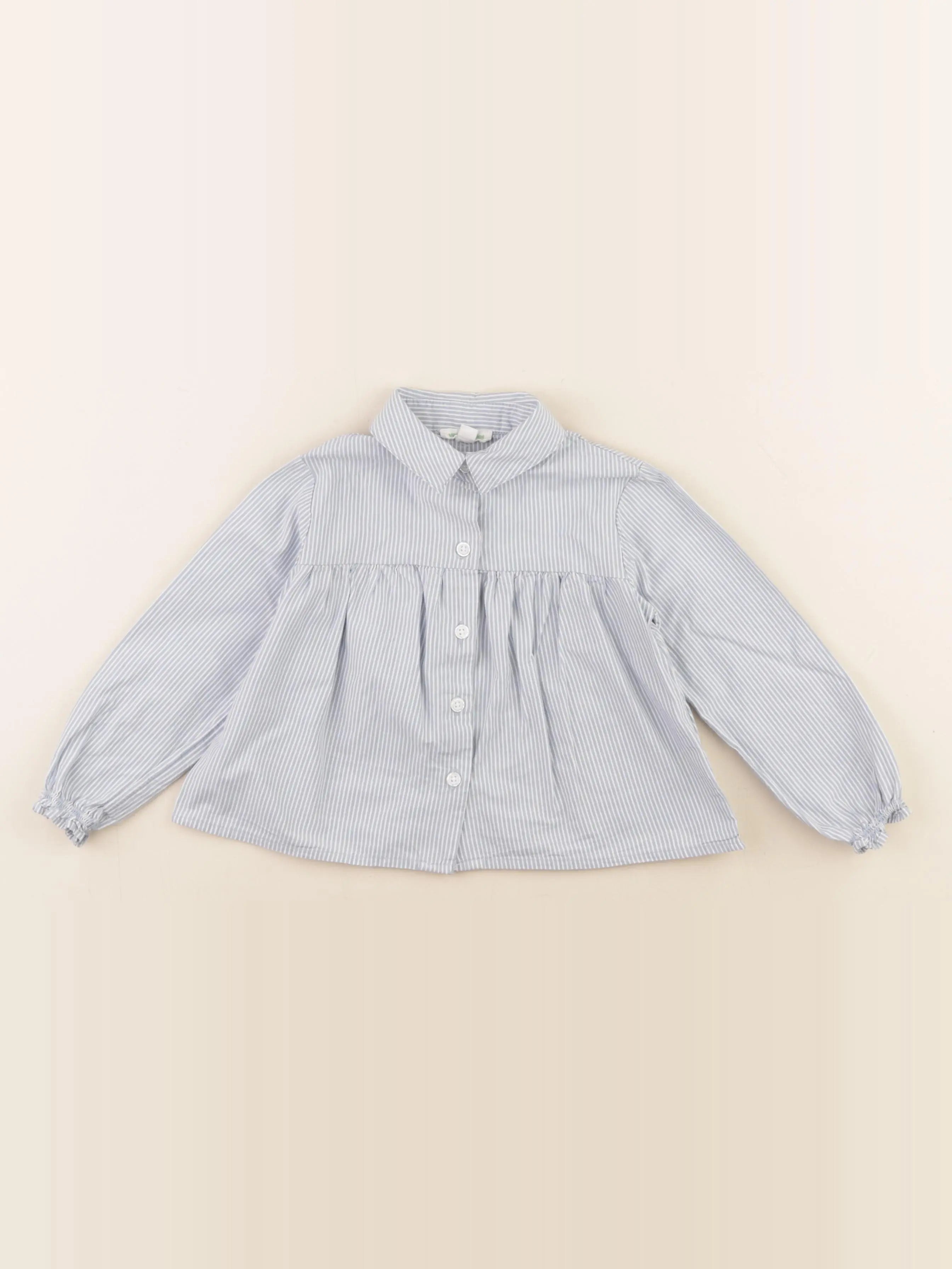 Vertbaudet - blouse bleu - 3 ans