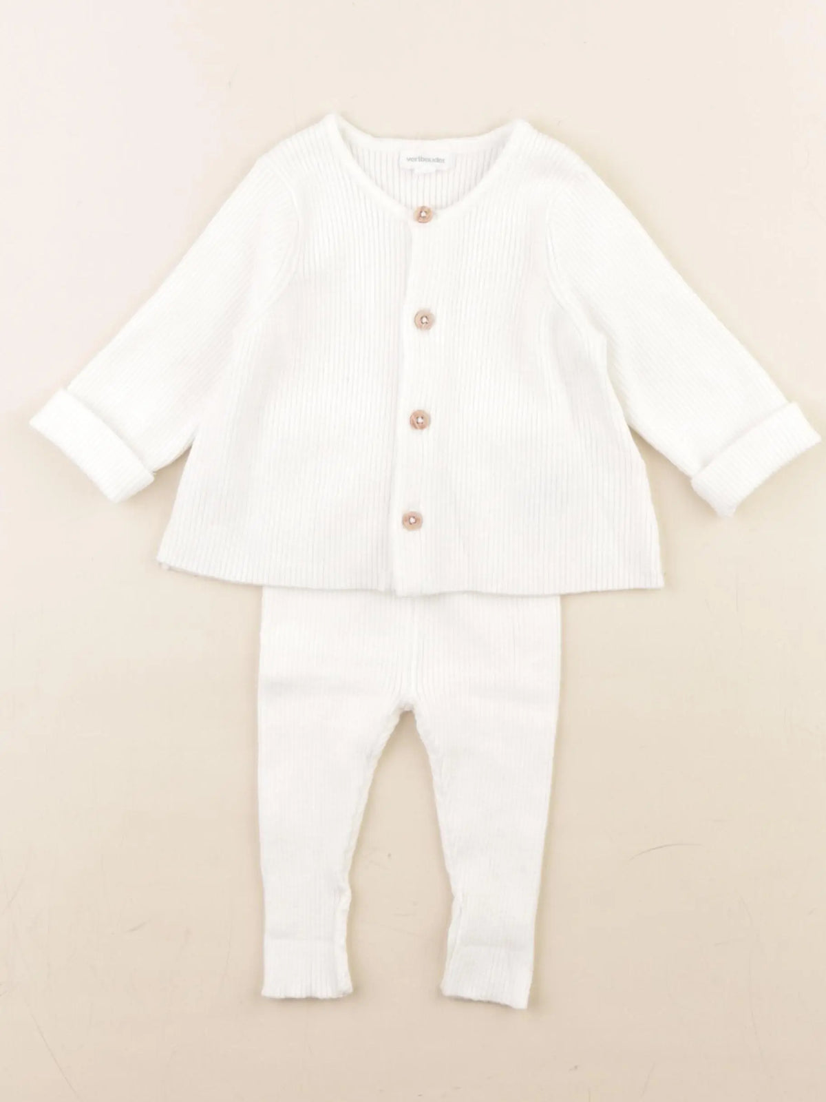 Vertbaudet - ensemble blanc - 3 mois