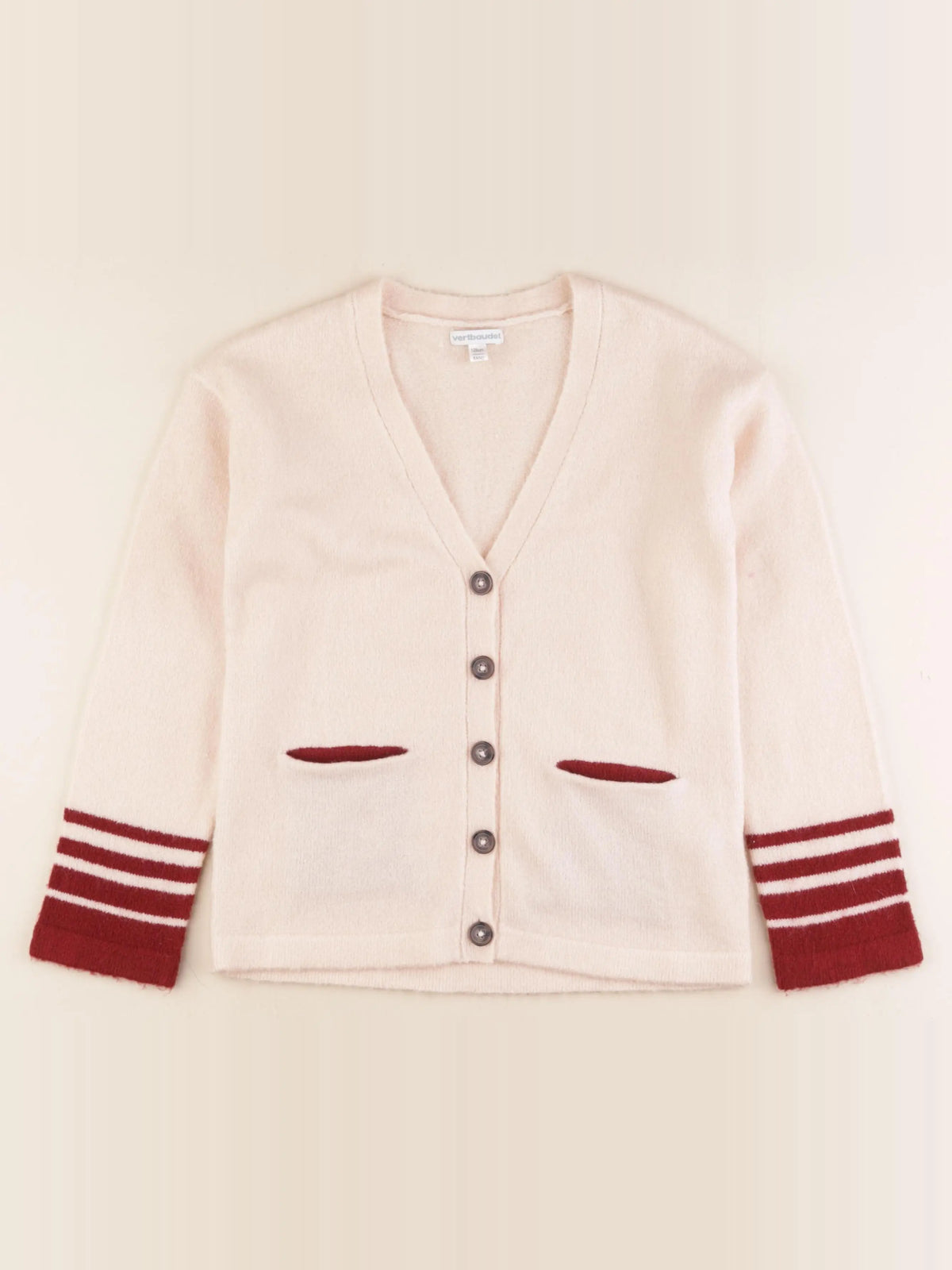 Vertbaudet - gilet rose - 8 ans