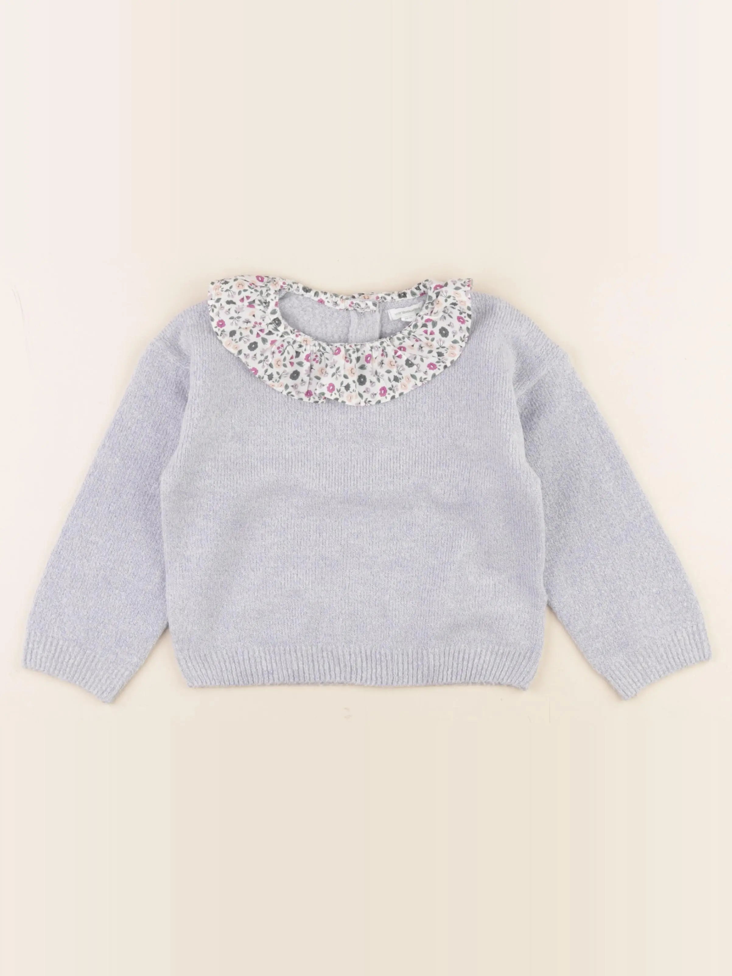 Vertbaudet - pull bleu - 36 mois