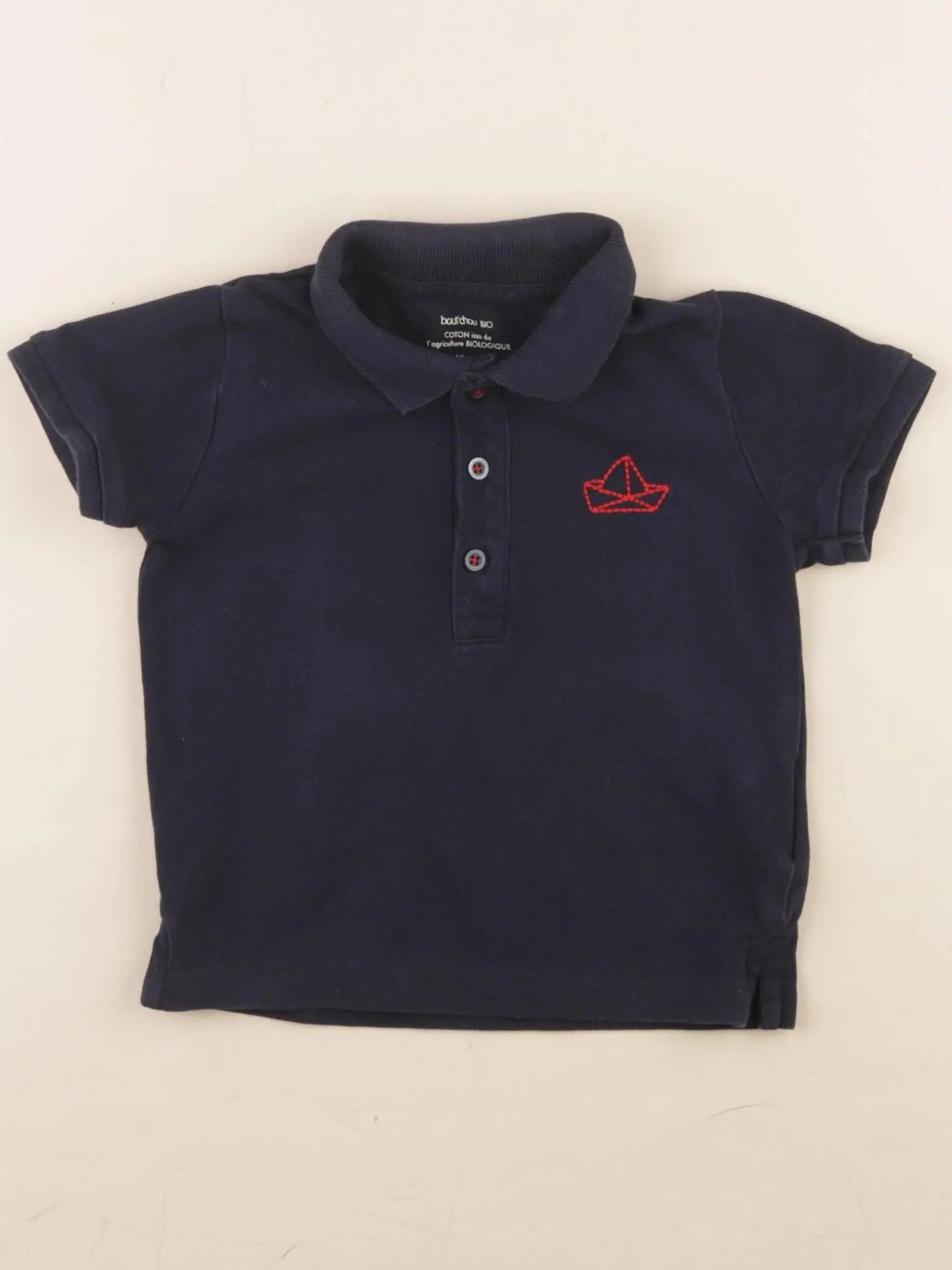 Boutchou - polo bleu - 18 mois