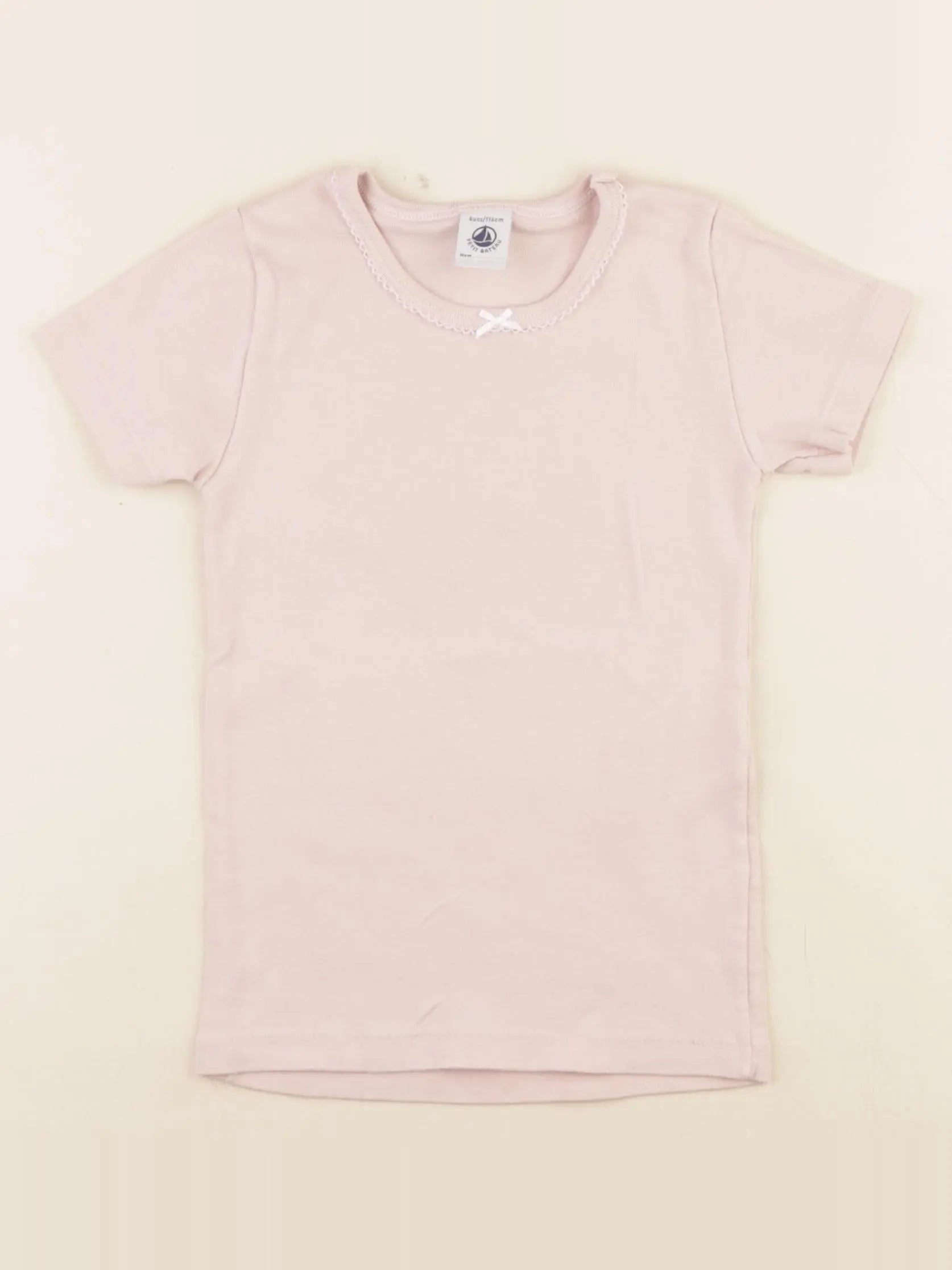 Petit Bateau - maillot de corps rose - 6 ans