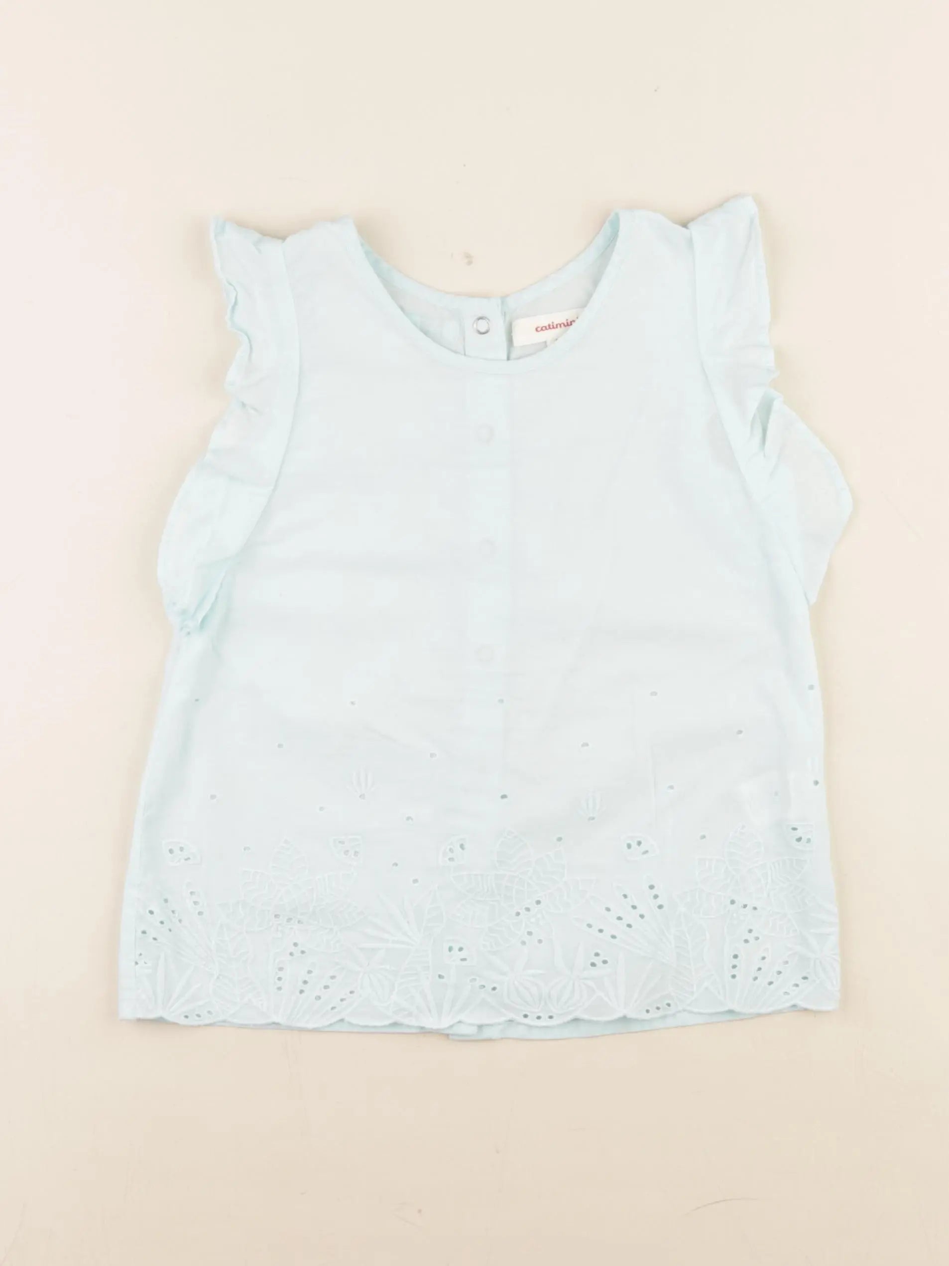 Catimini - blouse bleu - 6 ans