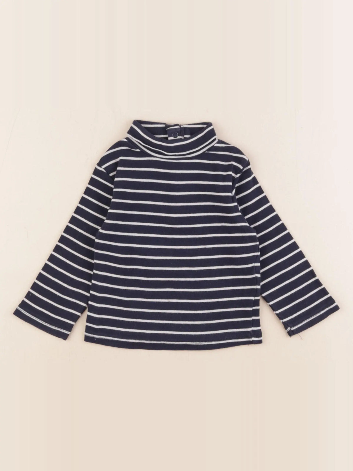 Vertbaudet - sous-pull bleu - 18 mois