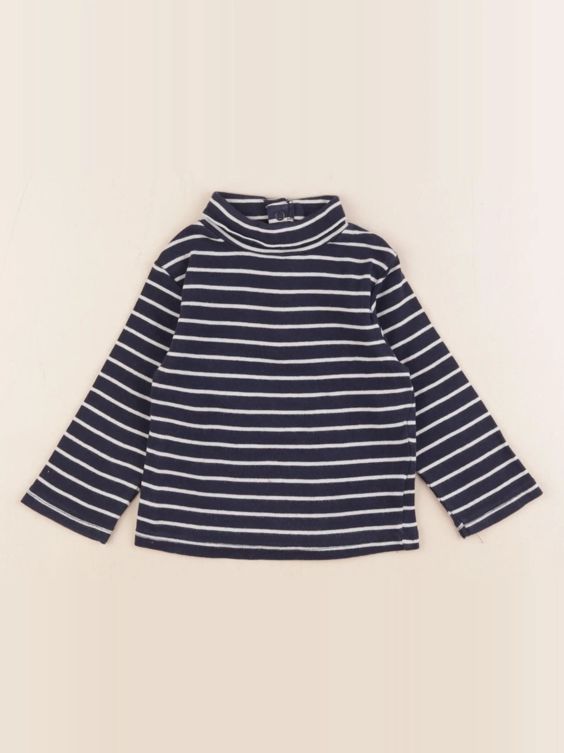 Vertbaudet - sous-pull bleu - 18 mois