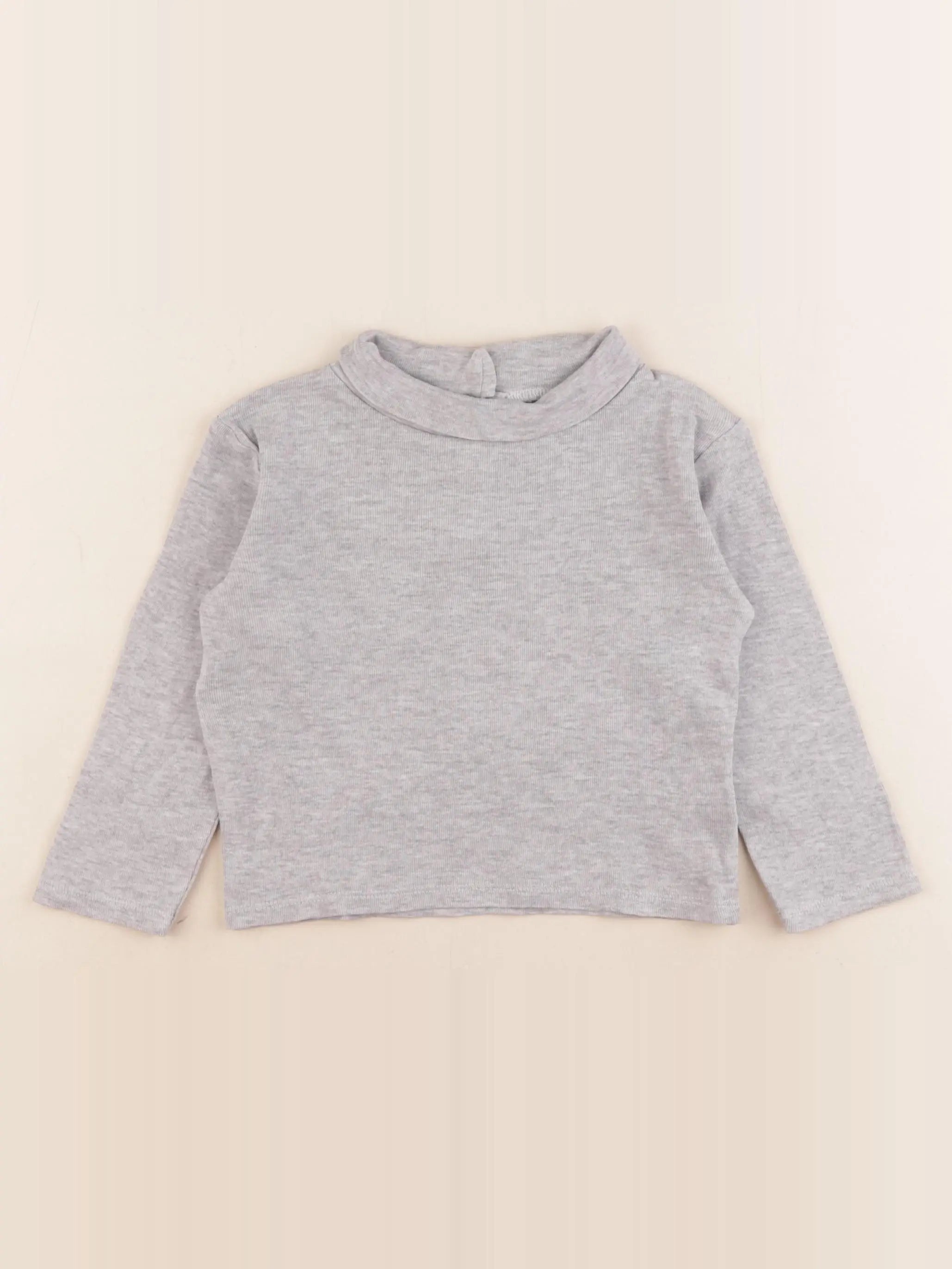 Vertbaudet - sous-pull gris - 18 mois