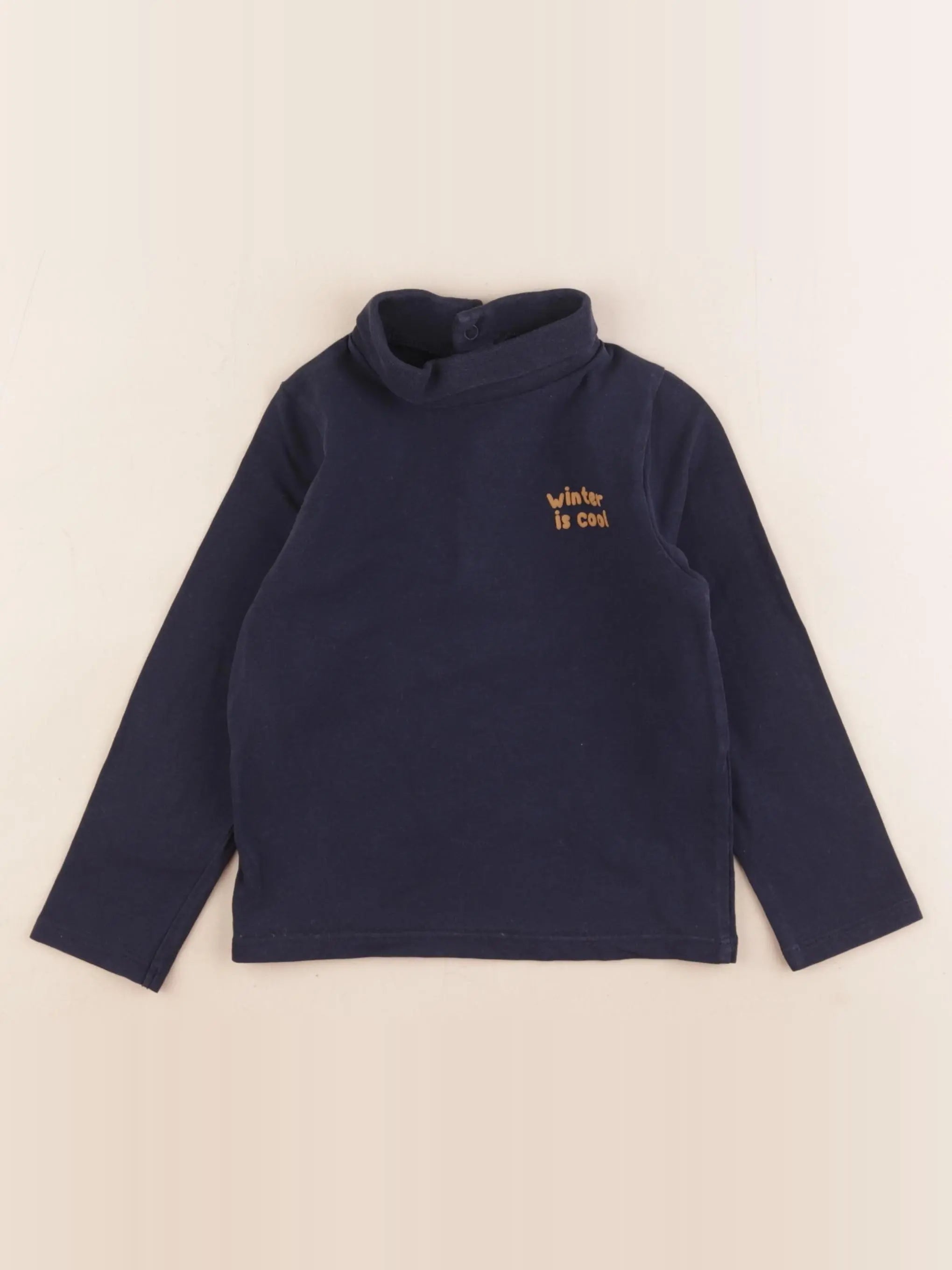 Vertbaudet - sous-pull bleu - 36 mois
