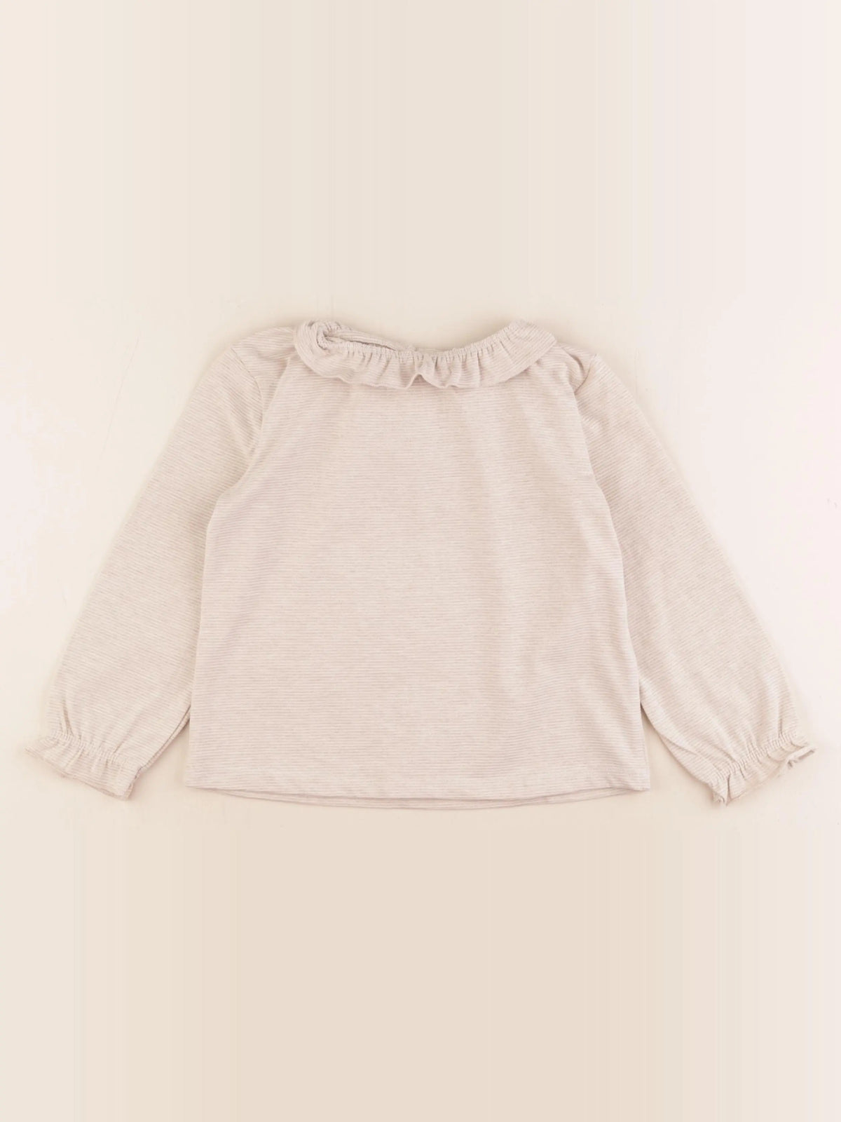 Vertbaudet - tee-shirt beige, or - 5 ans