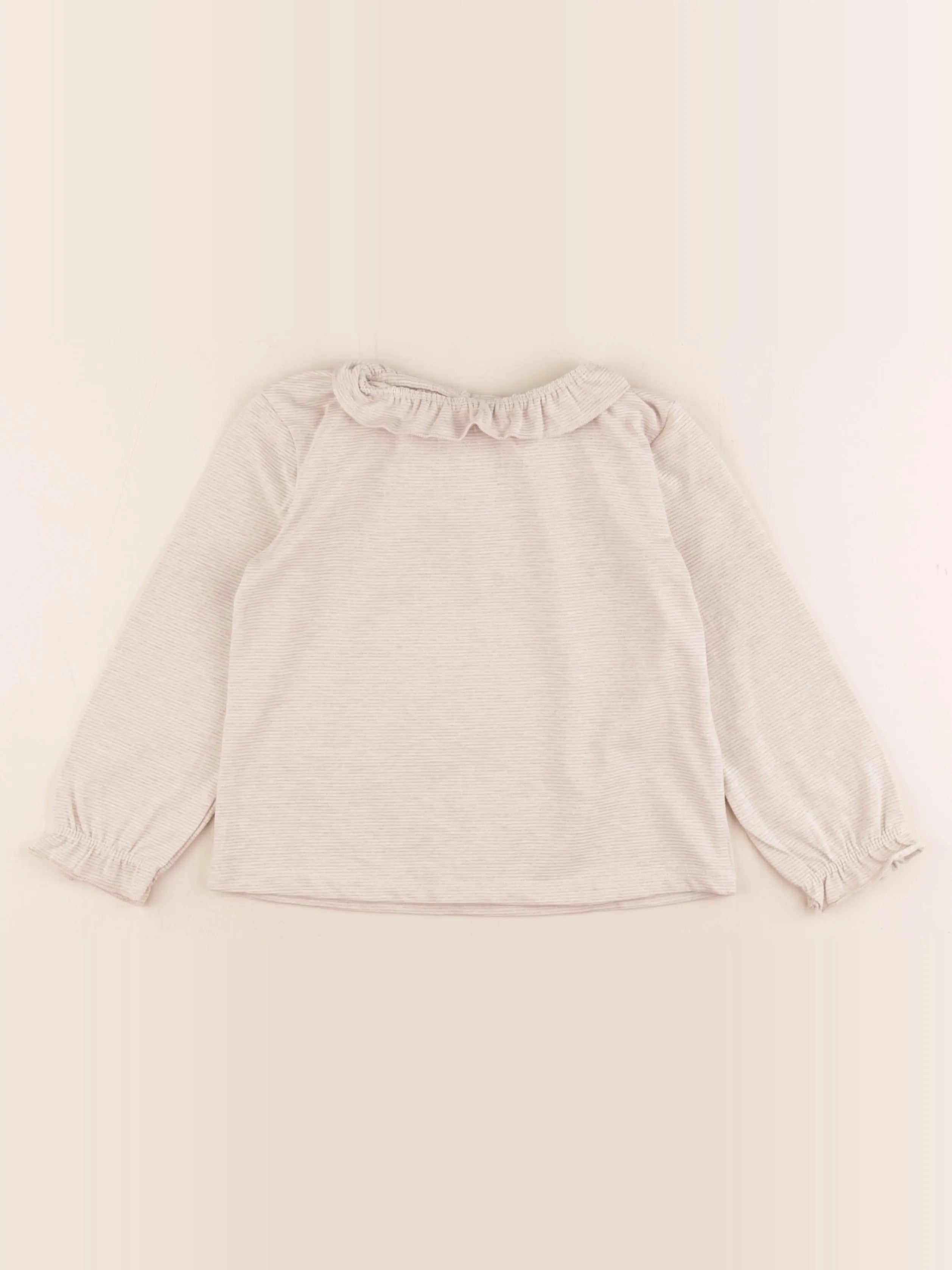 Vertbaudet - tee-shirt beige, or - 5 ans