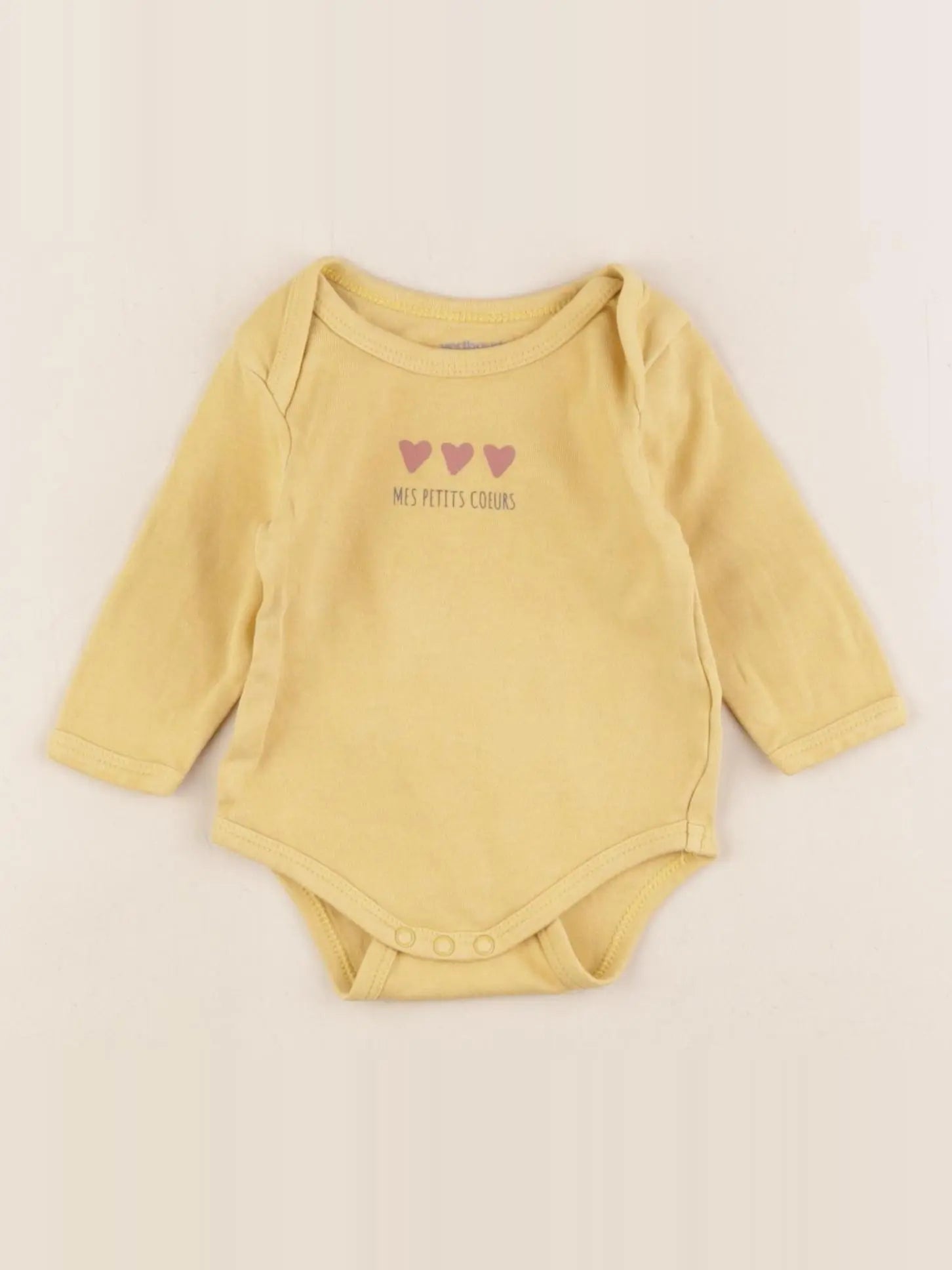 Vertbaudet - body jaune - 3 mois