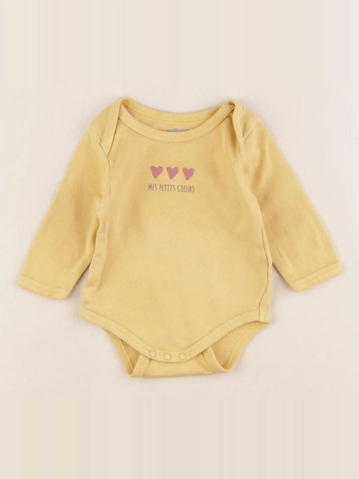 Vertbaudet - body jaune - 3 mois