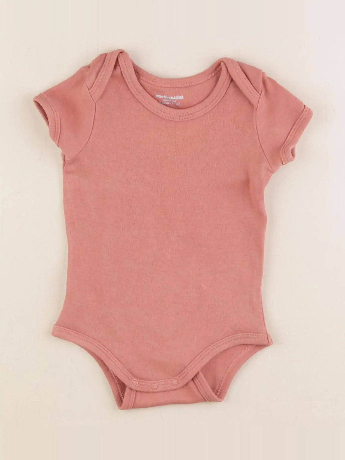 Vertbaudet - body rose - 9 mois