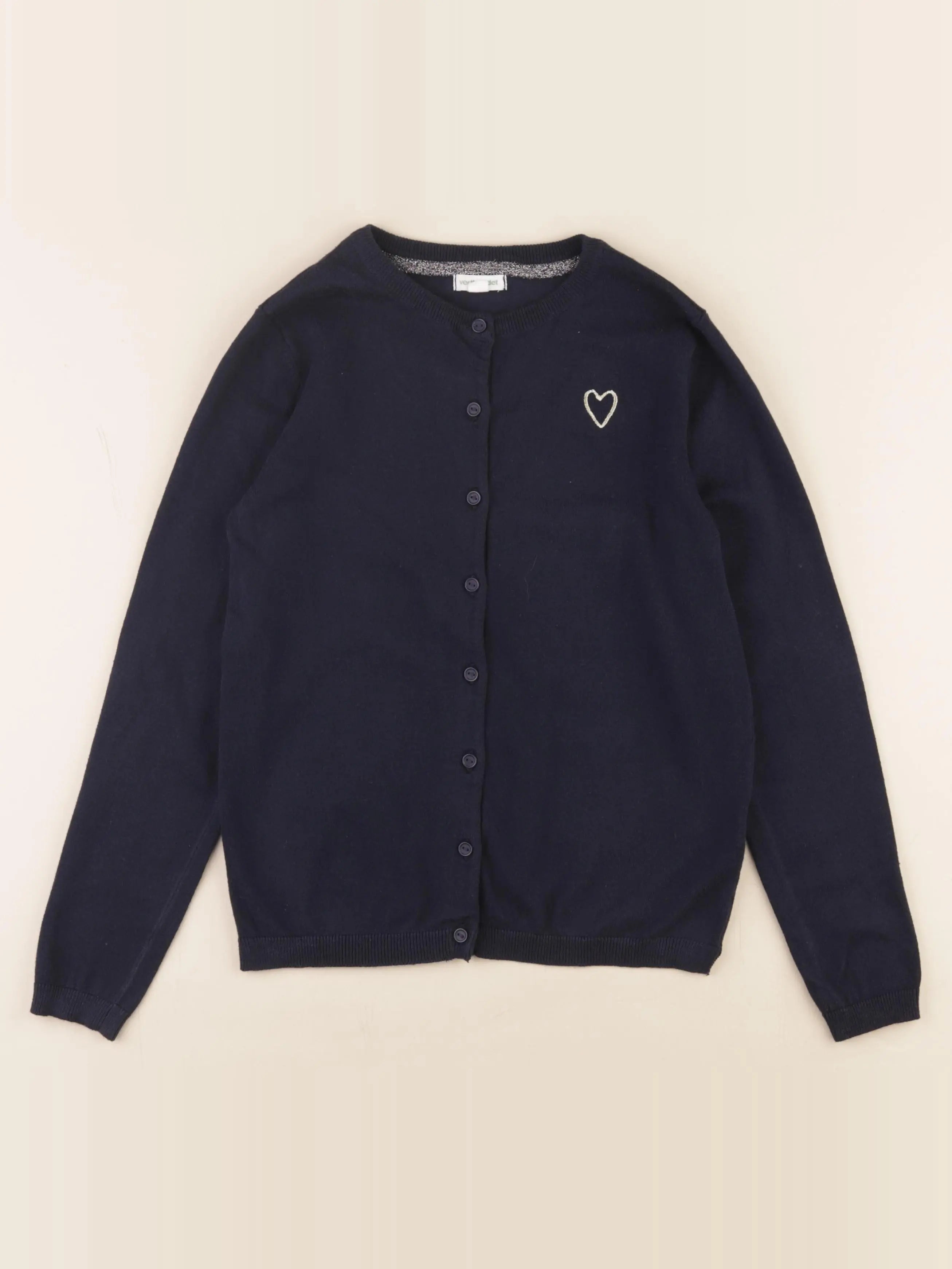 Vertbaudet - gilet bleu - 10 ans