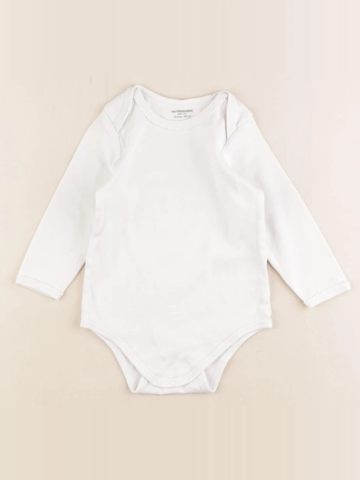 Vertbaudet - body blanc - 24 mois