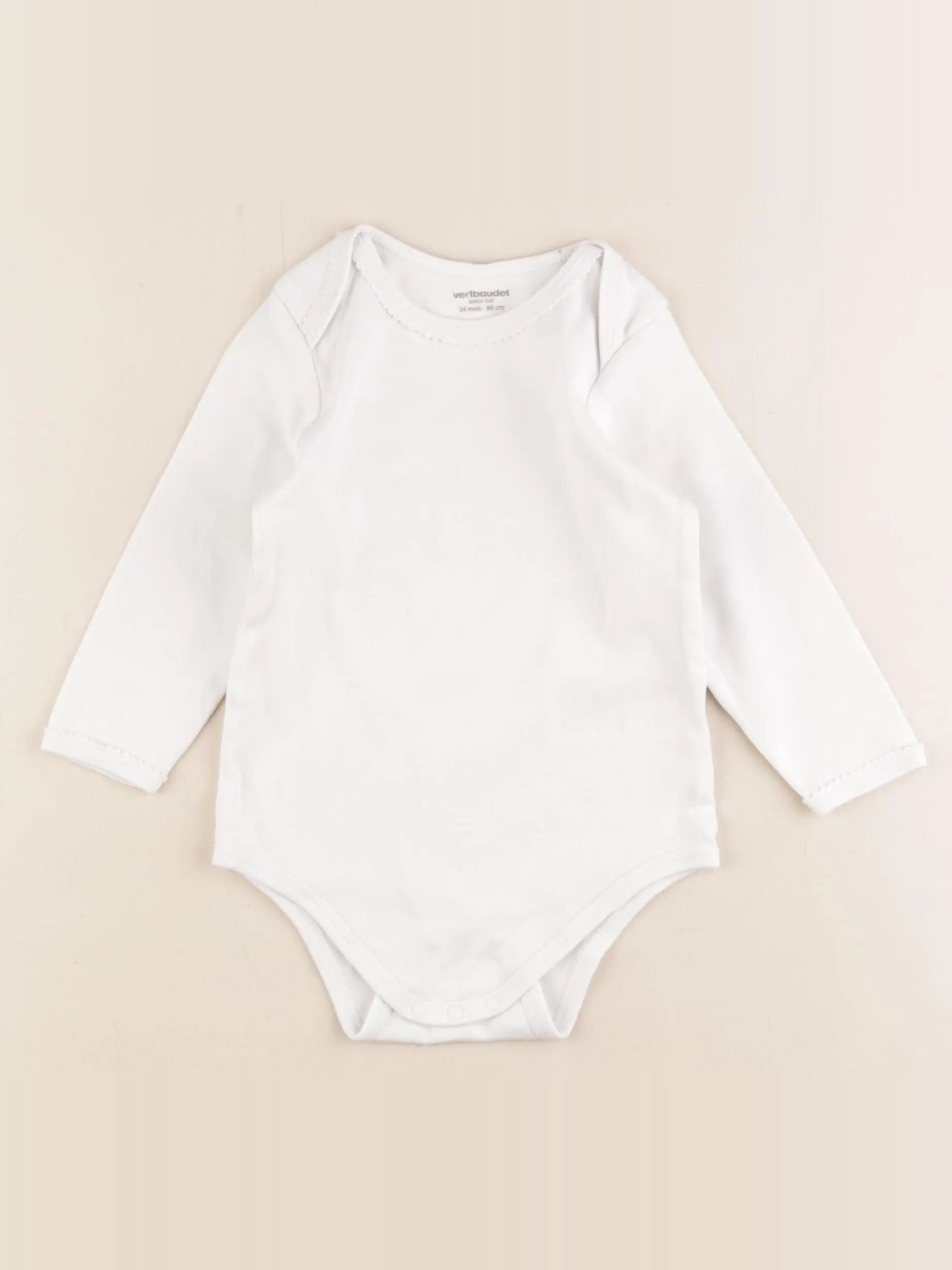 Vertbaudet - body blanc - 24 mois