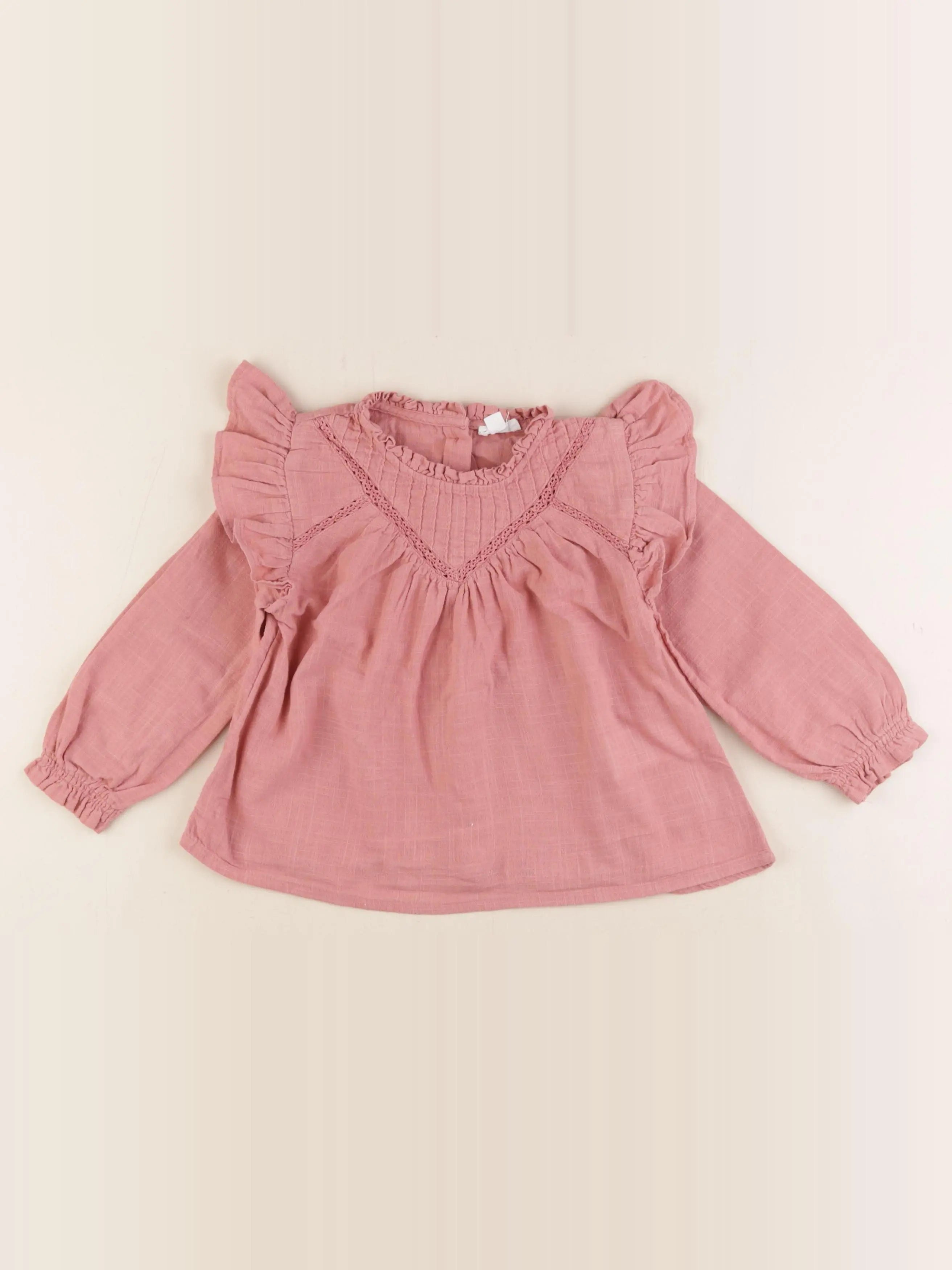 Vertbaudet - blouse rose - 24 mois