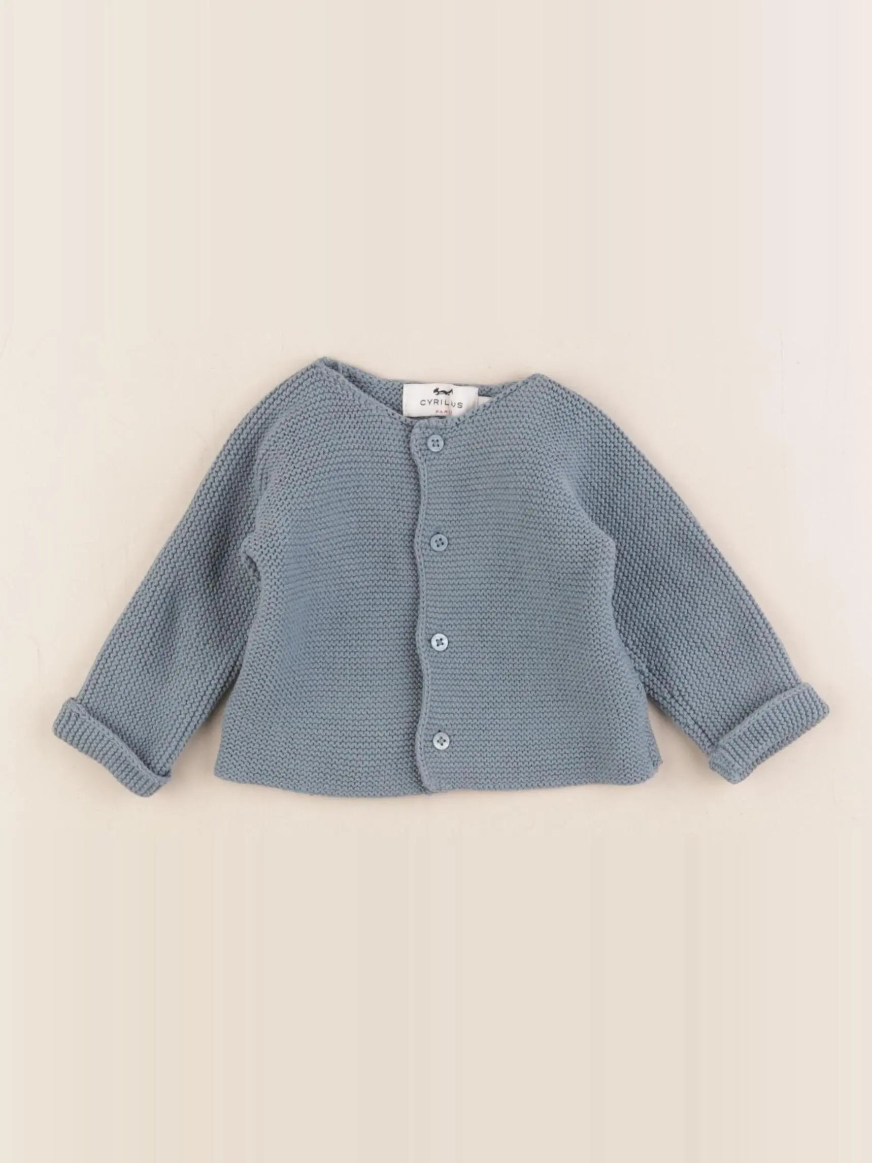 Cyrillus - gilet bleu - 1 mois