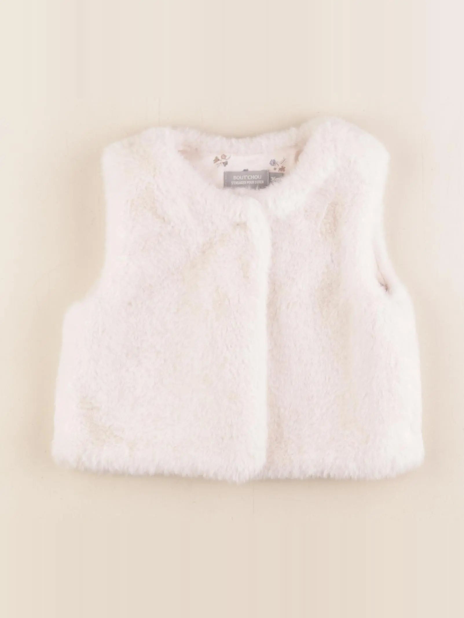 Boutchou - gilet blanc - 36 mois
