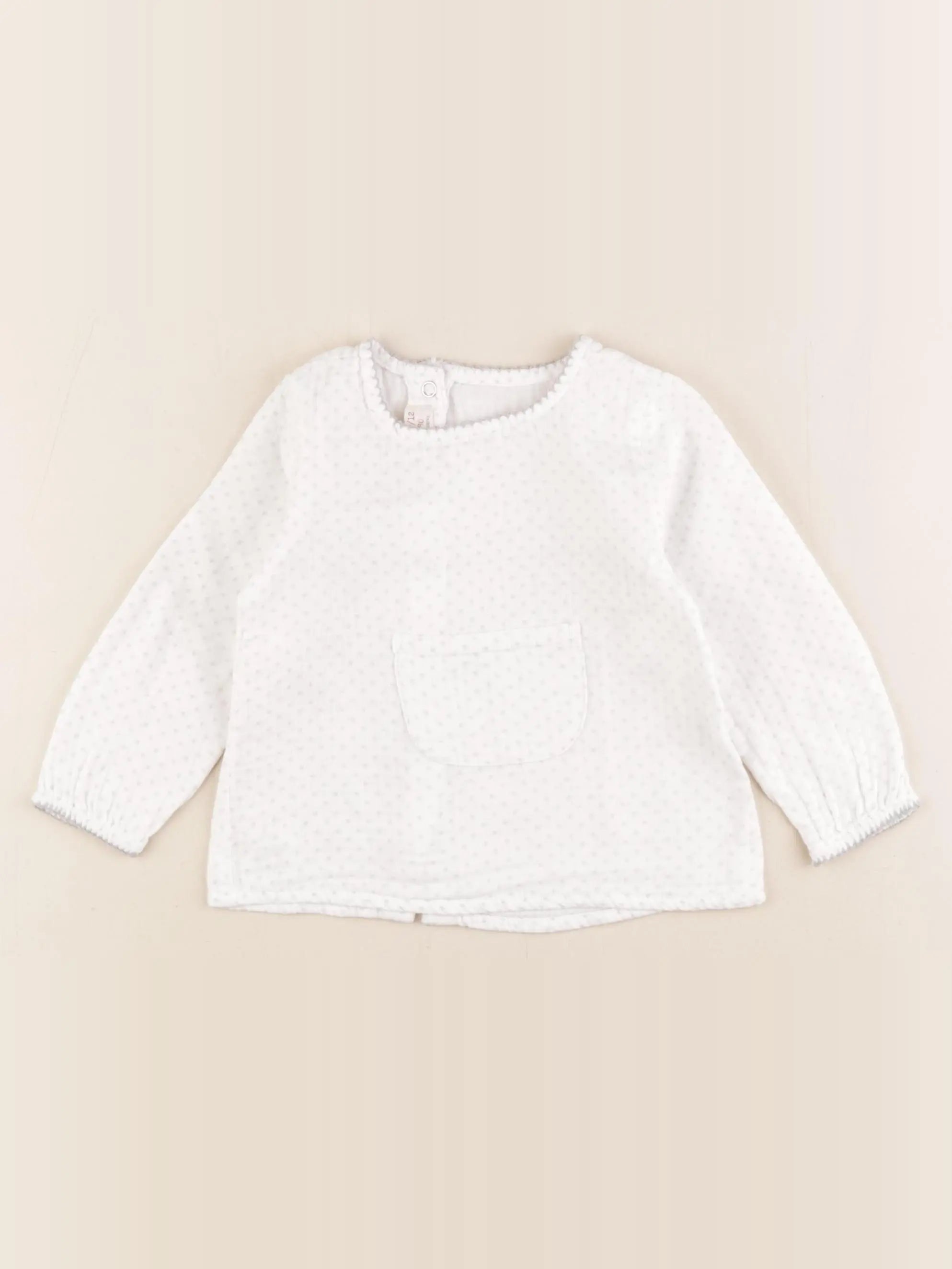 Zara - blouse blanc - 9/12 mois