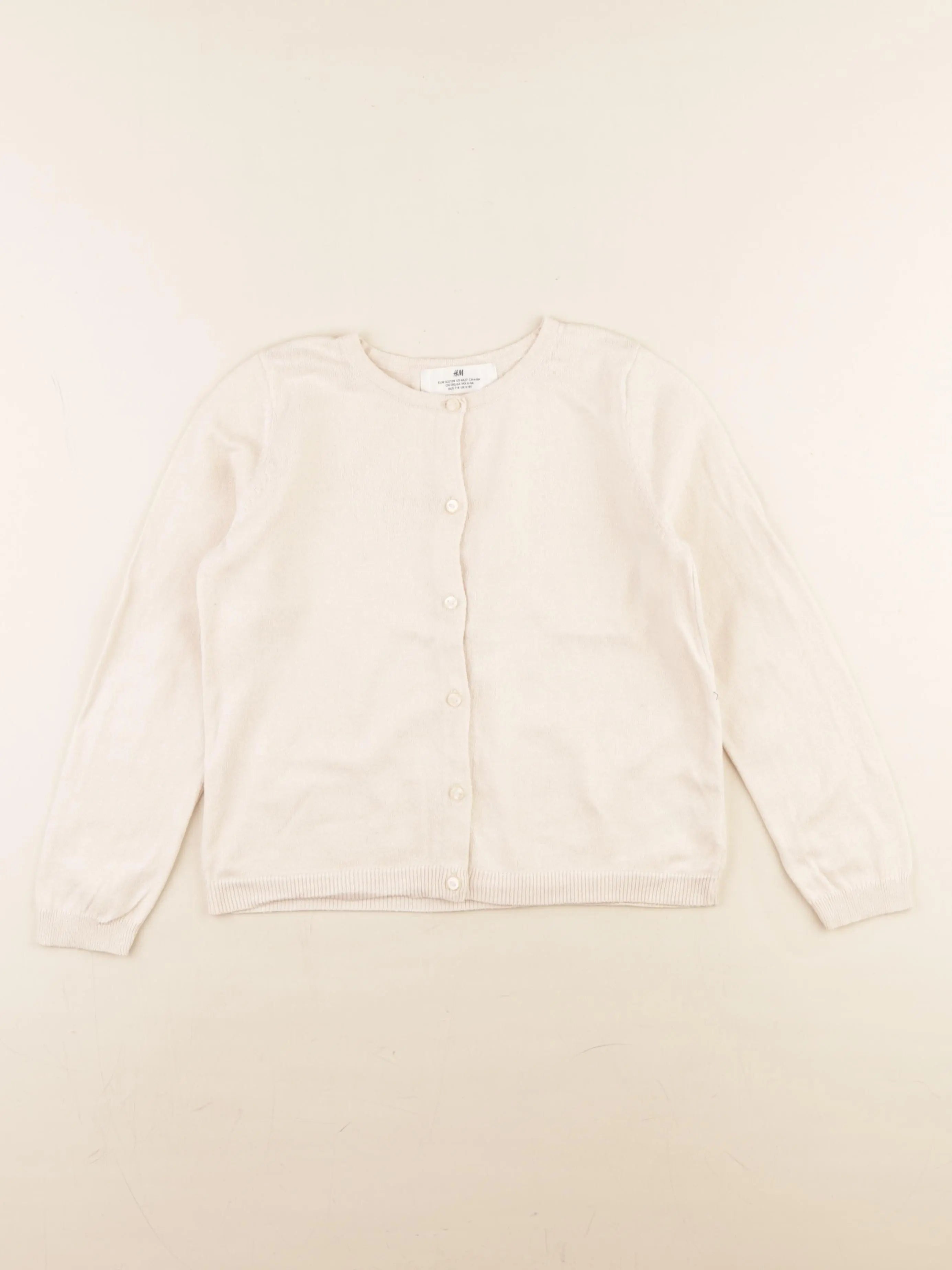 H&M - gilet beige - 6/8 ans