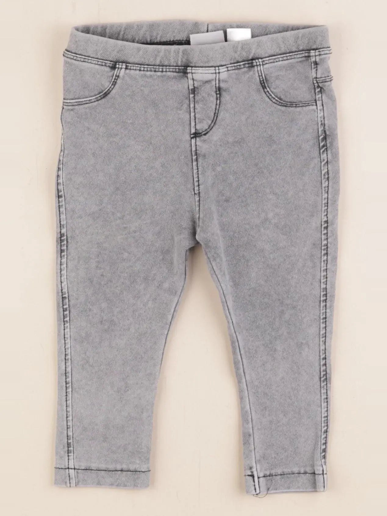 Zara - jegging gris - 12/18 mois