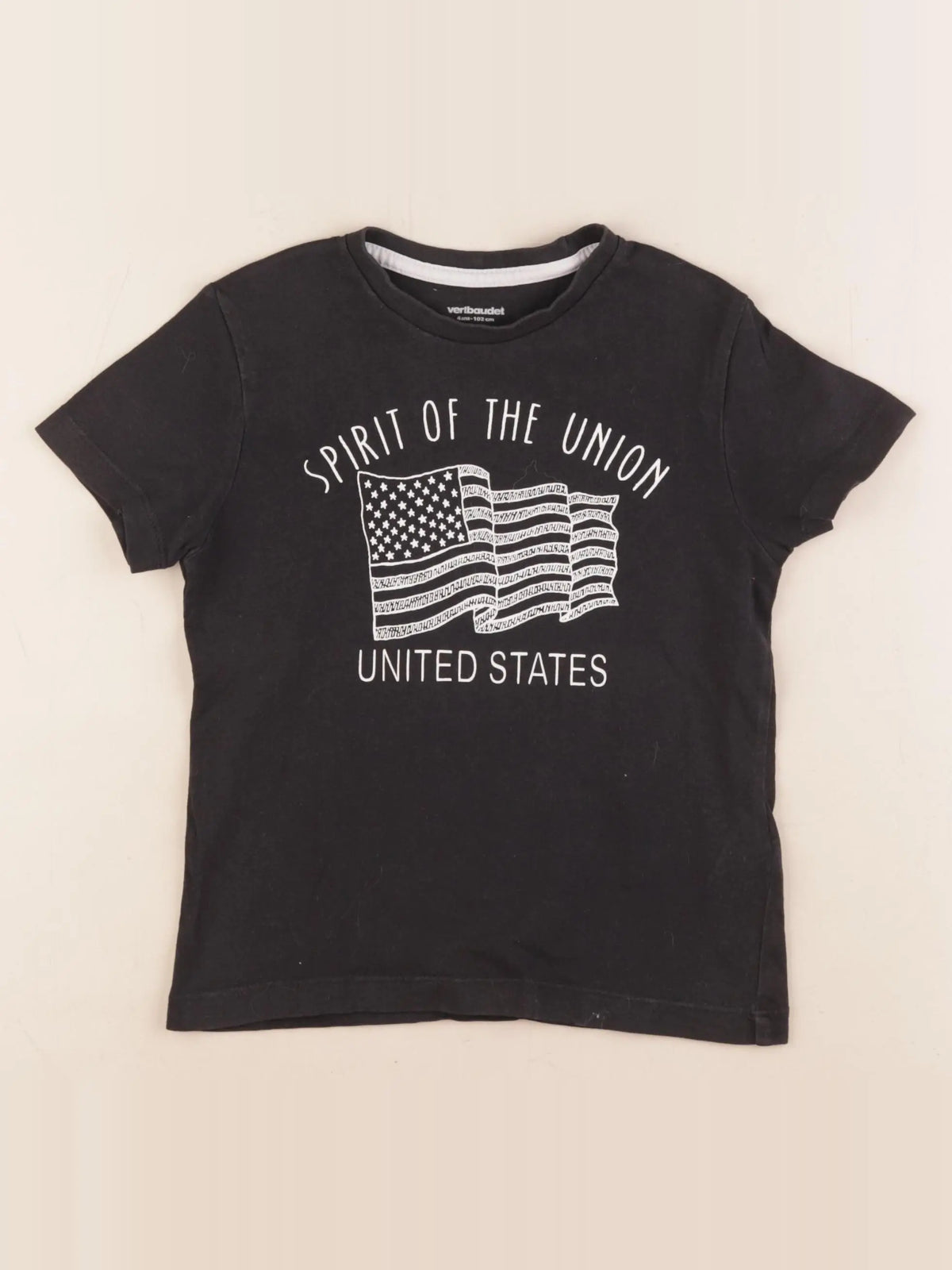 Vertbaudet - tee-shirt noir - 4 ans