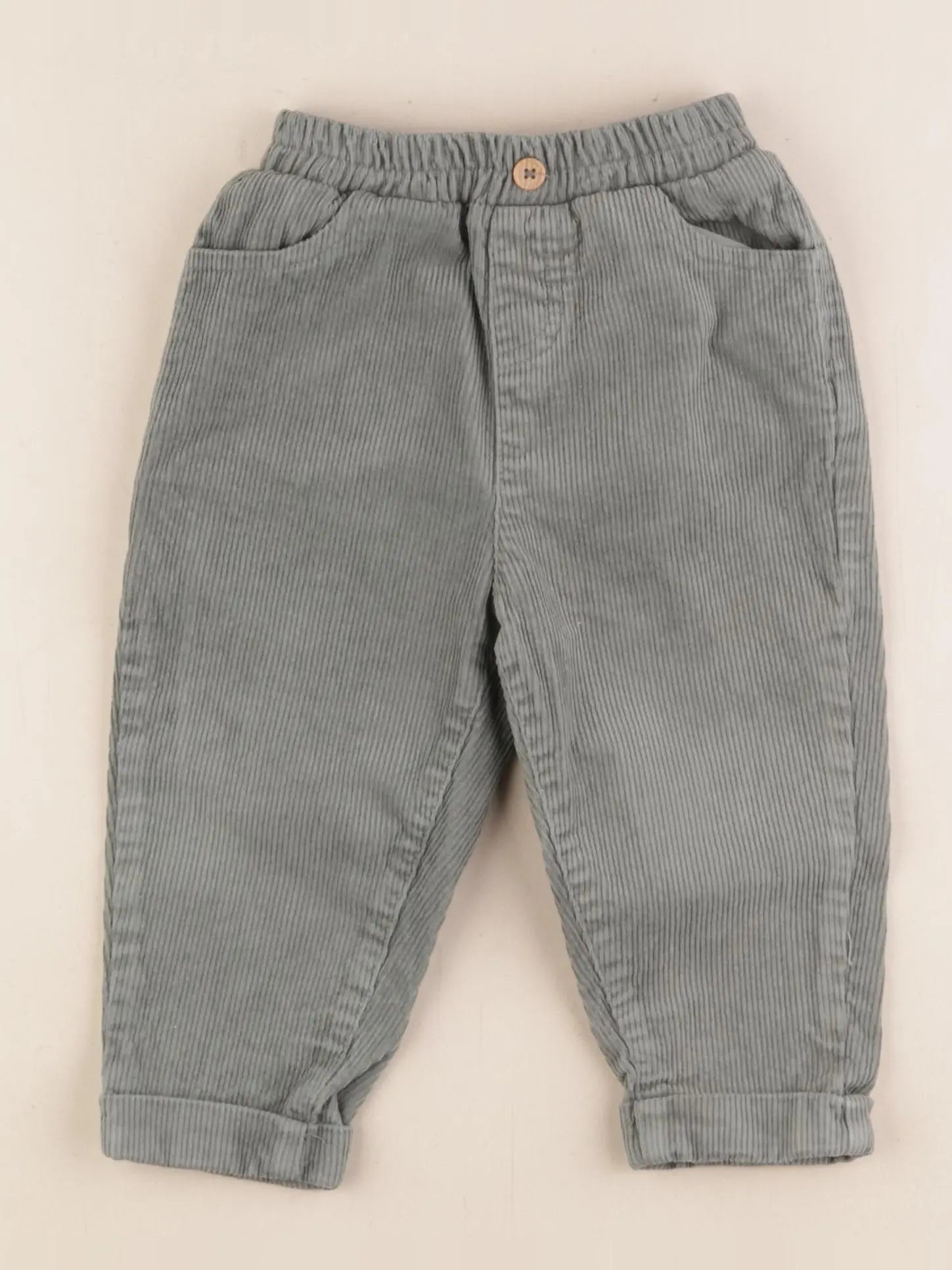 Vertbaudet - pantalon vert - 18 mois