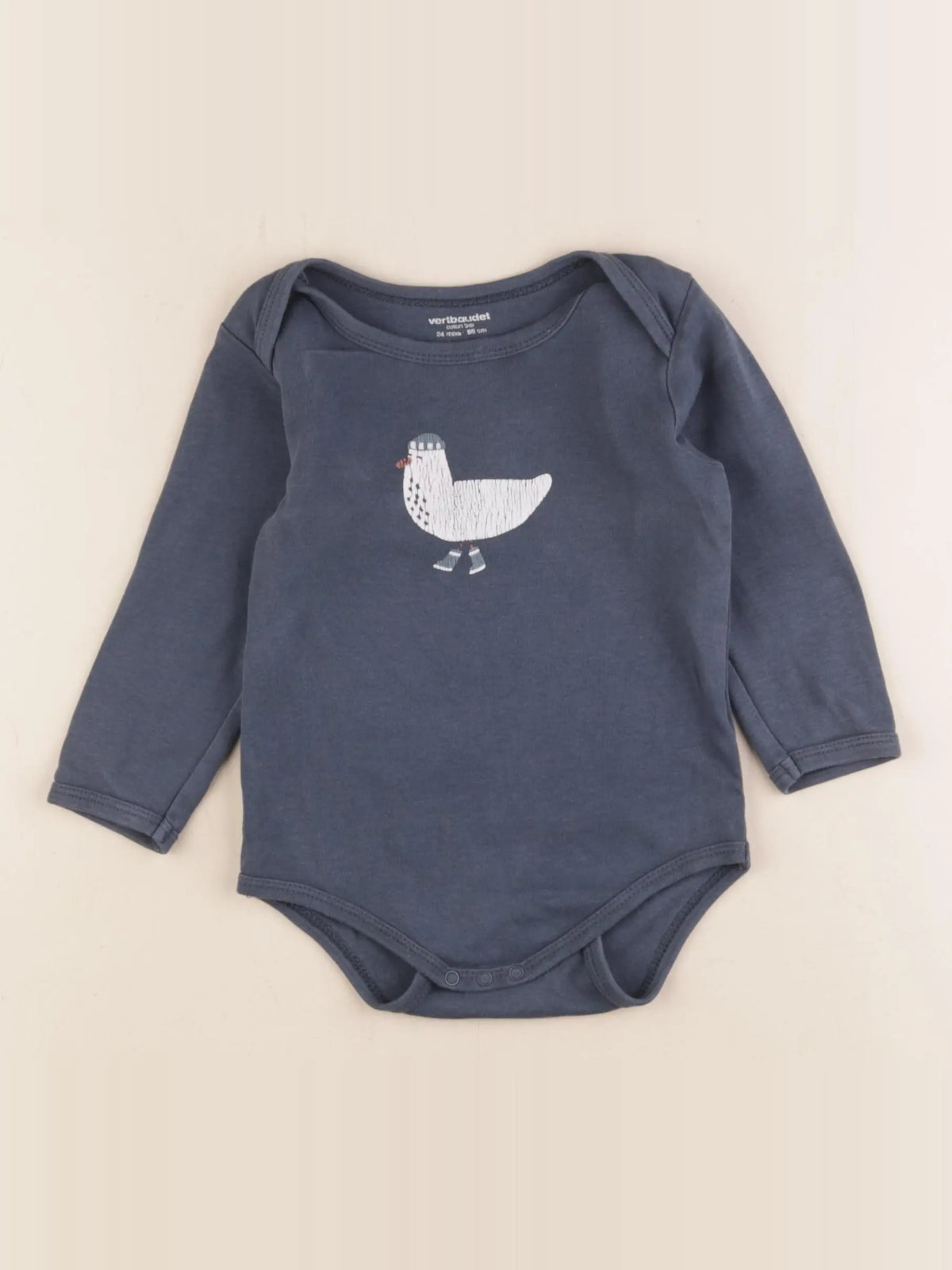 Vertbaudet - body bleu - 24 mois
