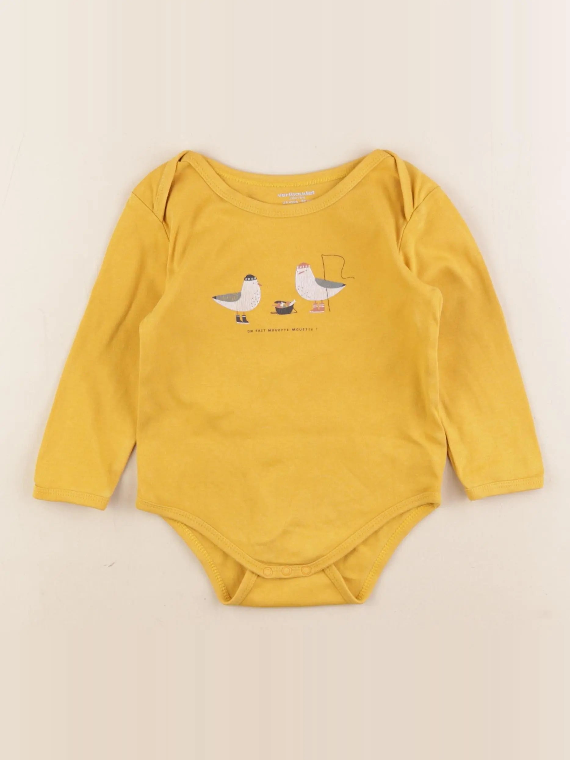 Vertbaudet - body jaune - 24 mois