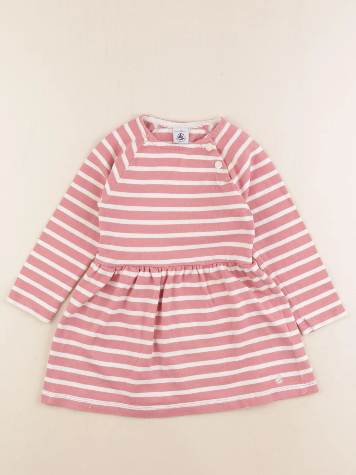 Petit Bateau - robe rose - 4 ans