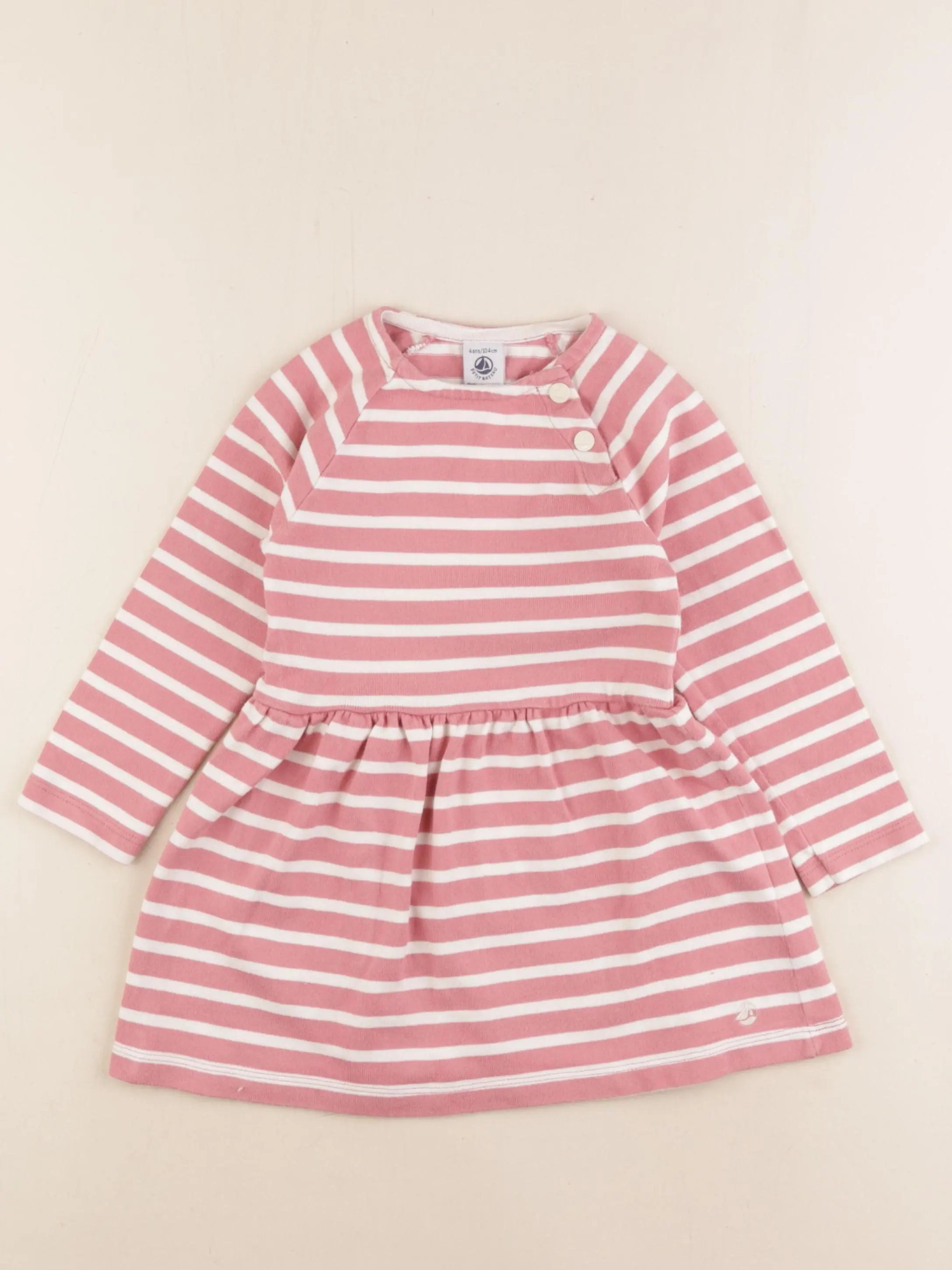Petit Bateau - robe rose - 4 ans