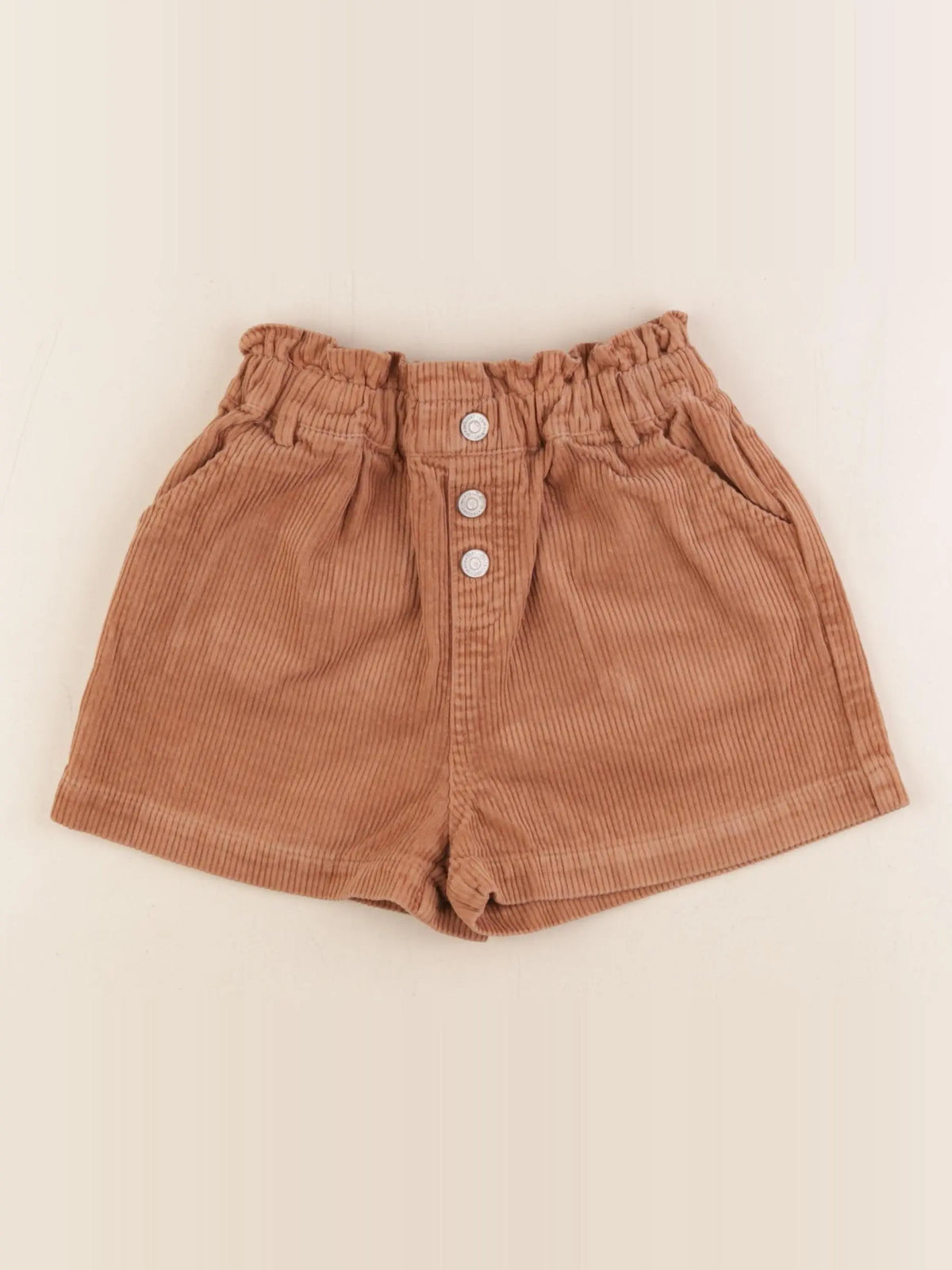 Vertbaudet - short marron - 7 ans