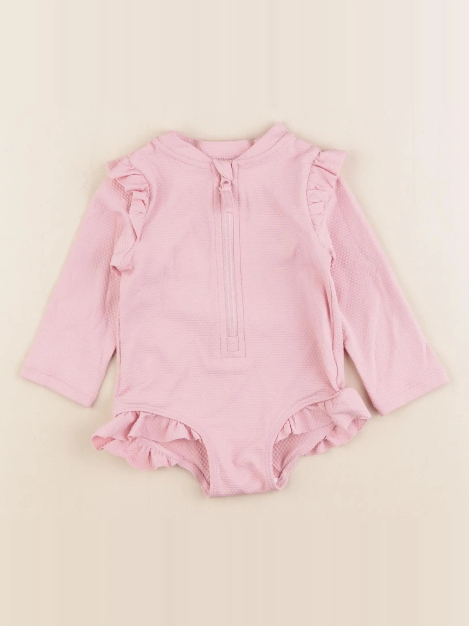 H&M - maillot de bain rose - 2/4 mois