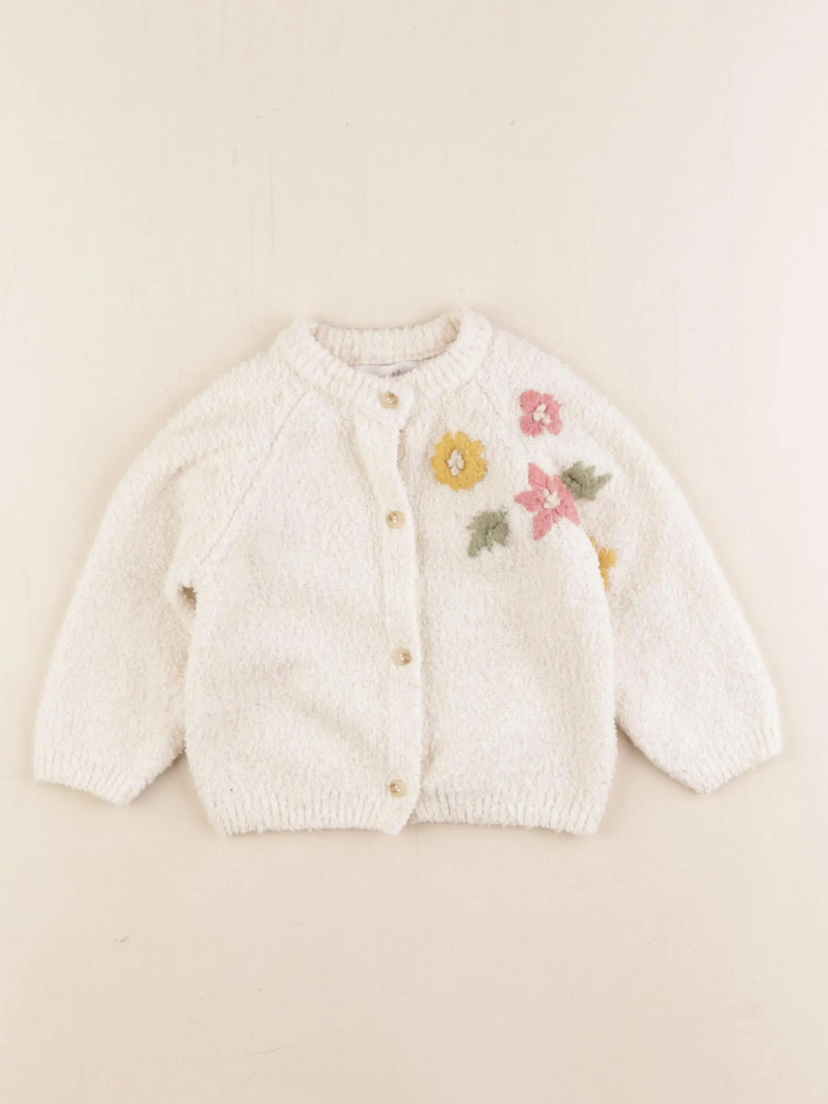 Zara - gilet beige, multicolore - 6/9 mois