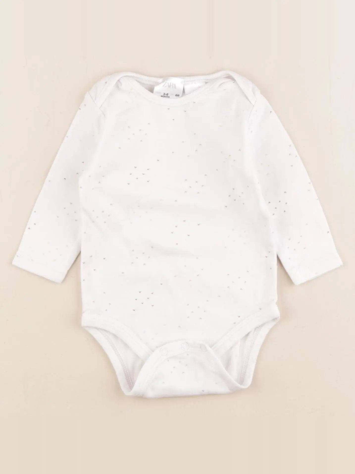 Zara - body blanc - 3/6 mois