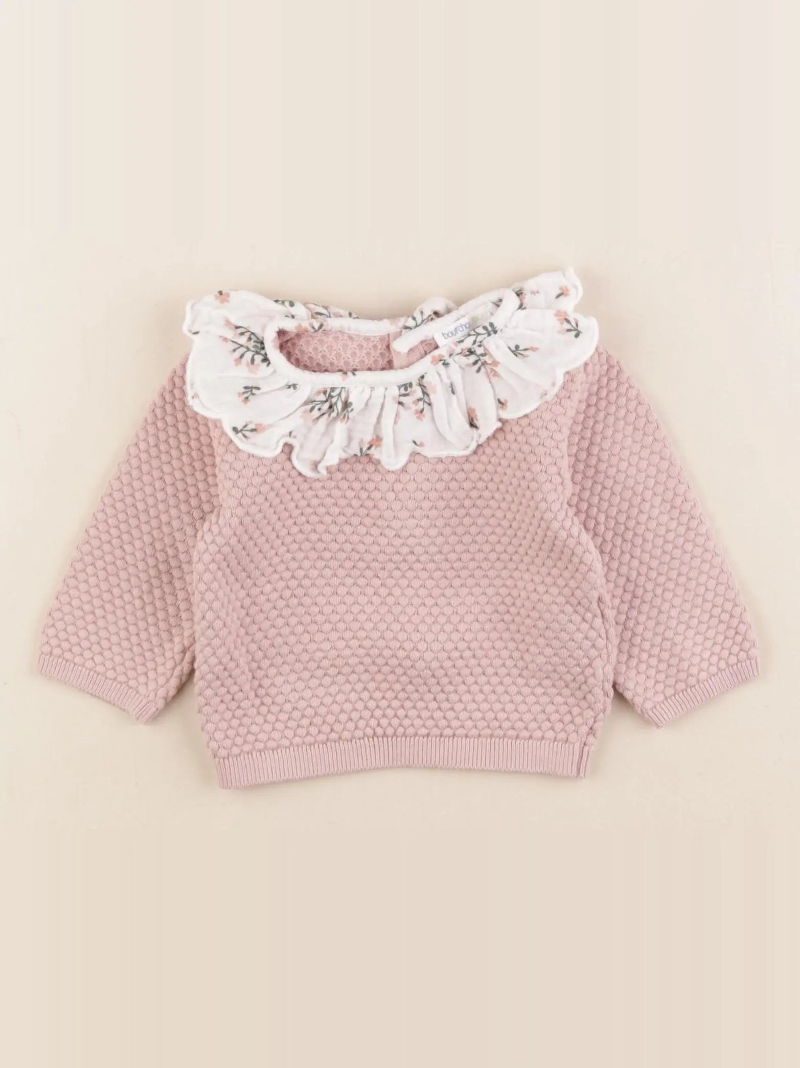 Boutchou - pull rose - 3 mois