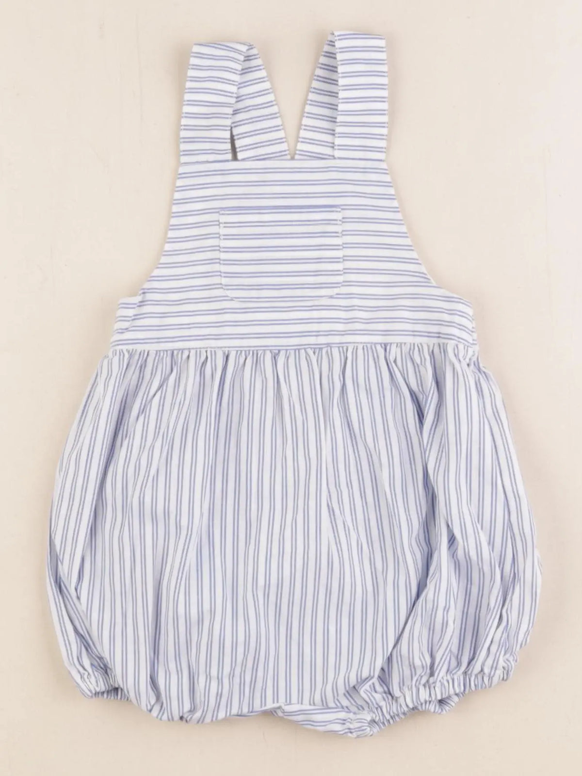 Cyrillus - combinaison blanc, bleu - 9 mois