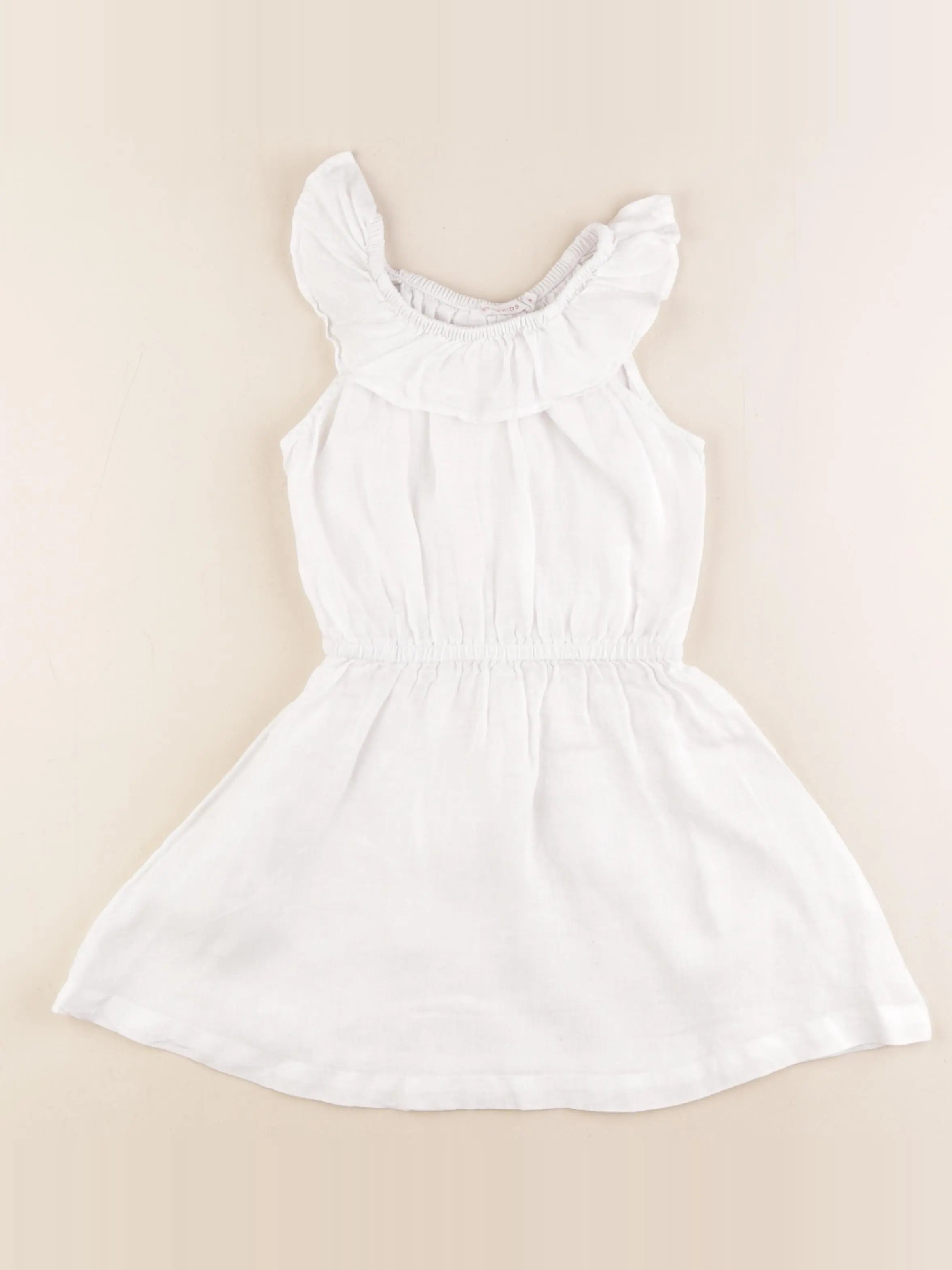 Monoprix - robe blanc - 4 ans