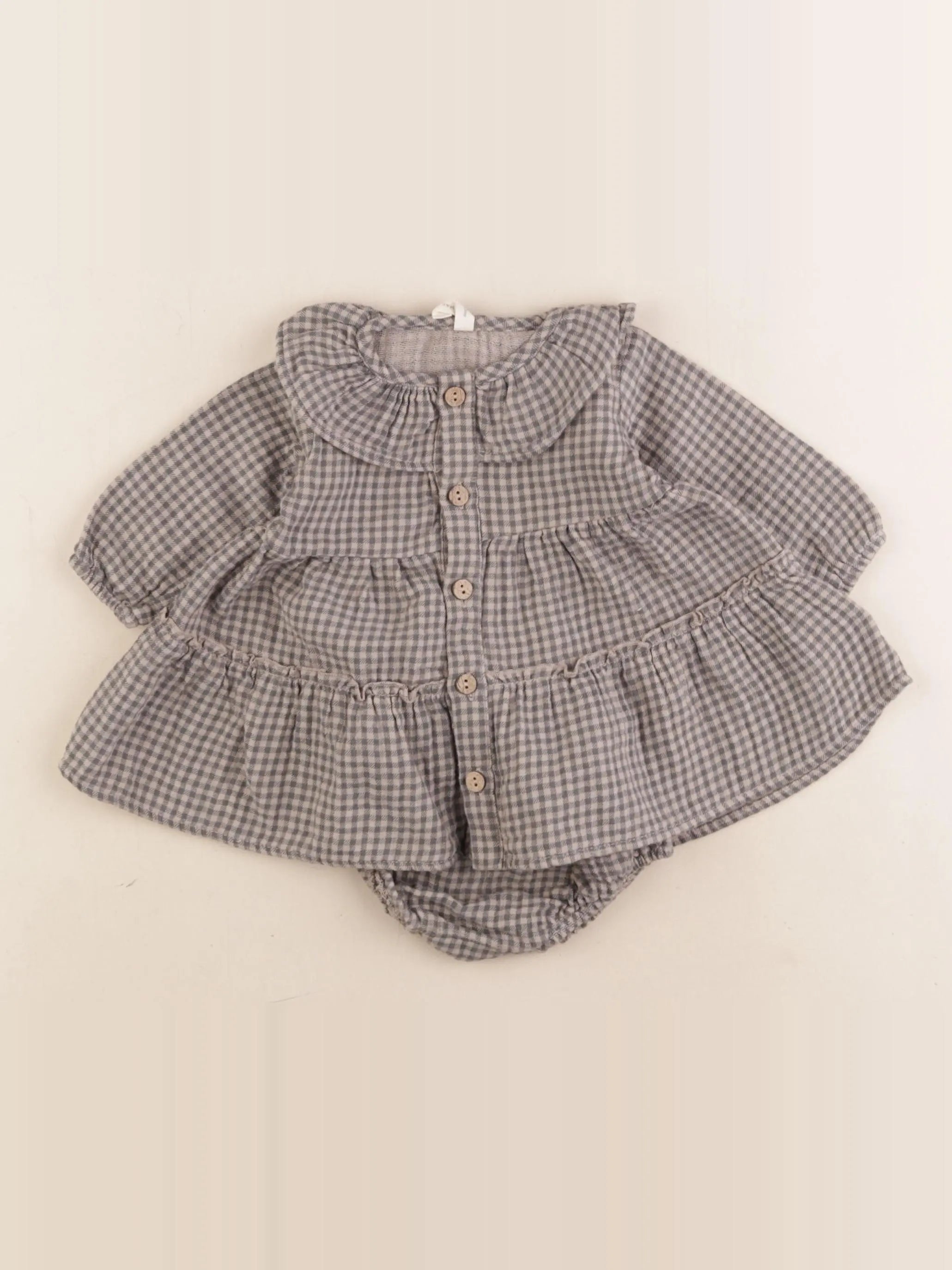 Quincy Mae - robe marron - 0/3 mois