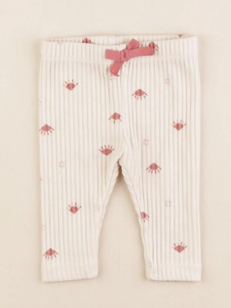 Tape à l'oeil - legging beige, rose - 3 mois