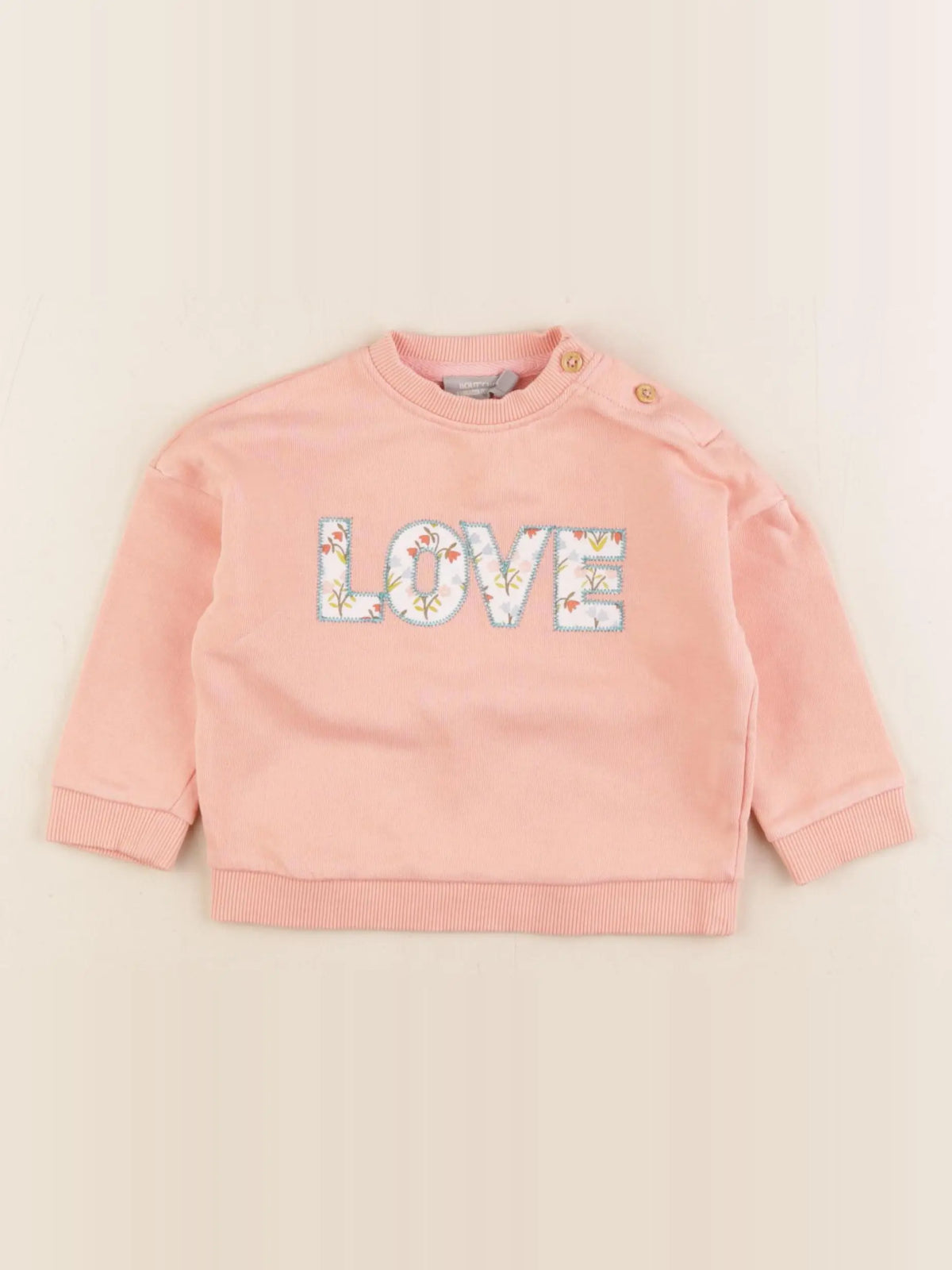 Boutchou - sweat rose - 9 mois