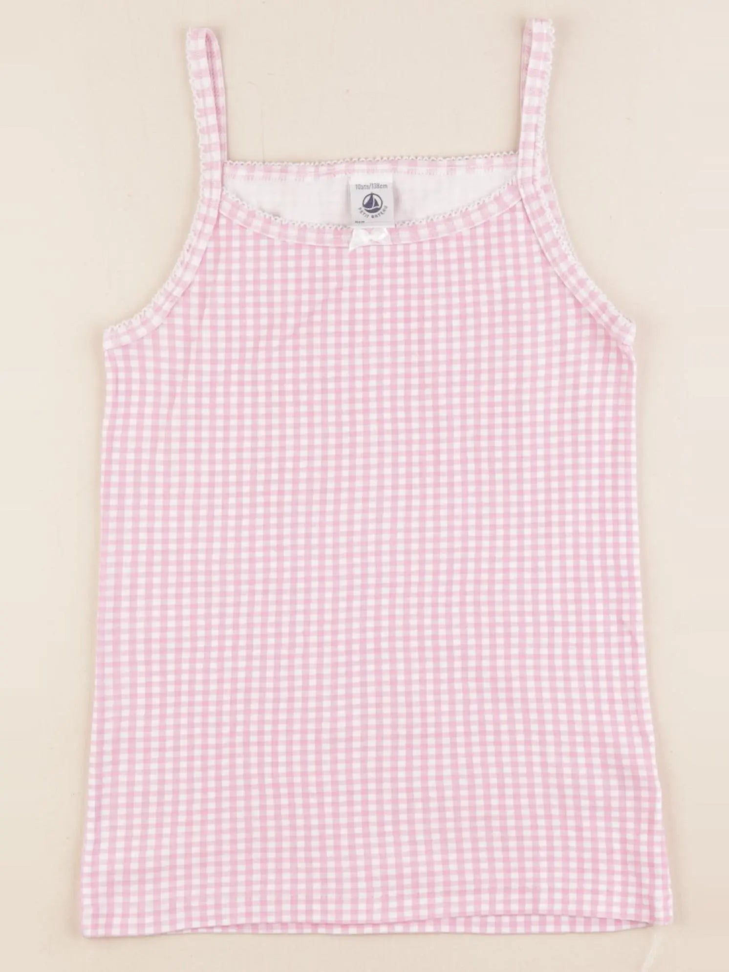 Petit Bateau - maillot de corps rose - 10 ans