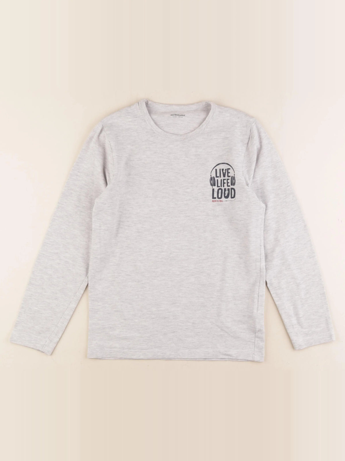 Vertbaudet - tee-shirt gris - 12 ans