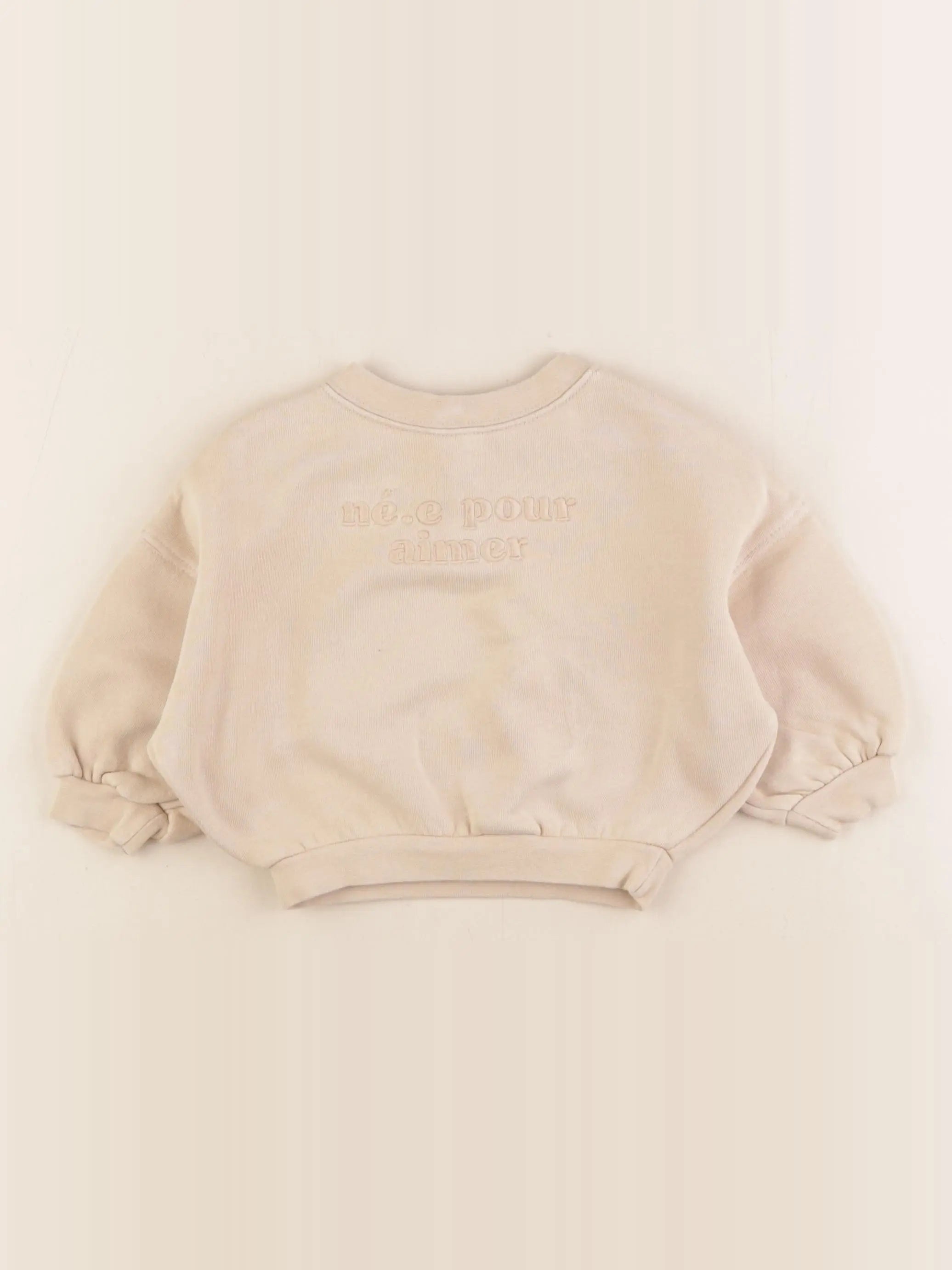 Emoi emoi - sweat marron - 12 mois